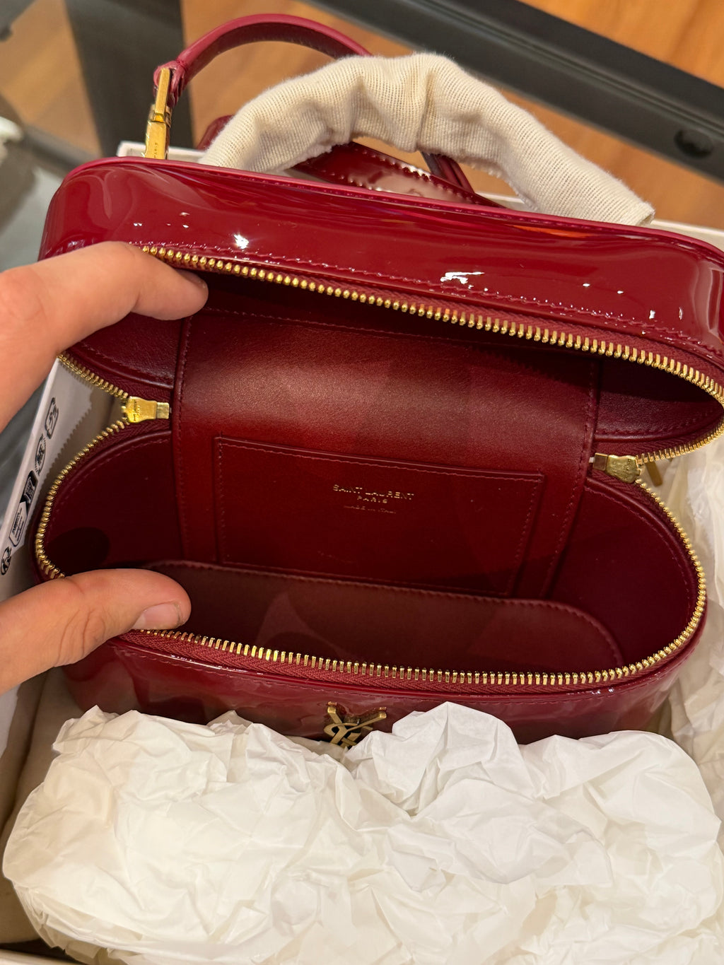 Saint Laurent Gaby Vanity Bag - Red