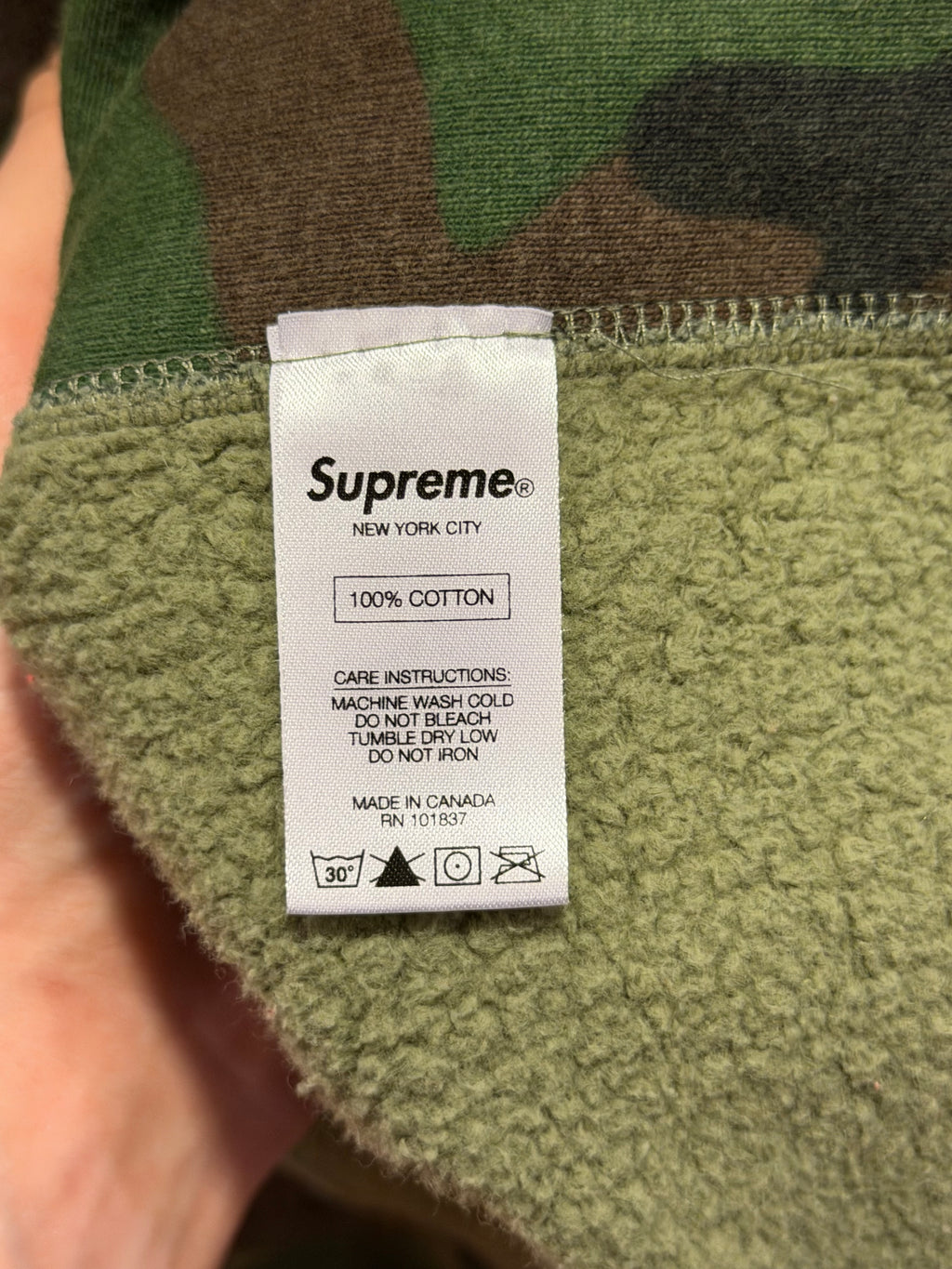 Supreme Camo Box Logo Crewneck