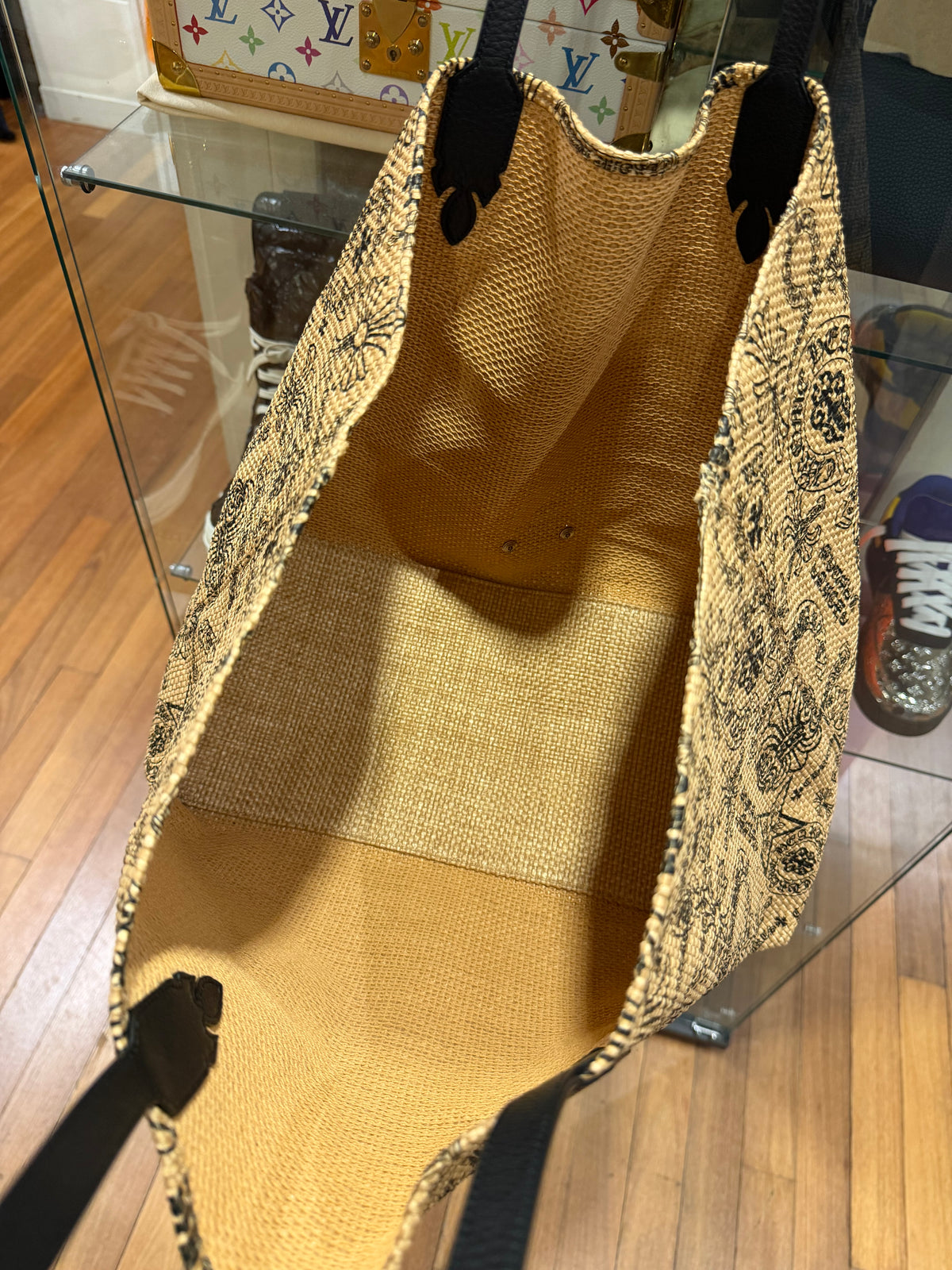 Chrome Hearts All Over Stencil Beach Tote - Beige