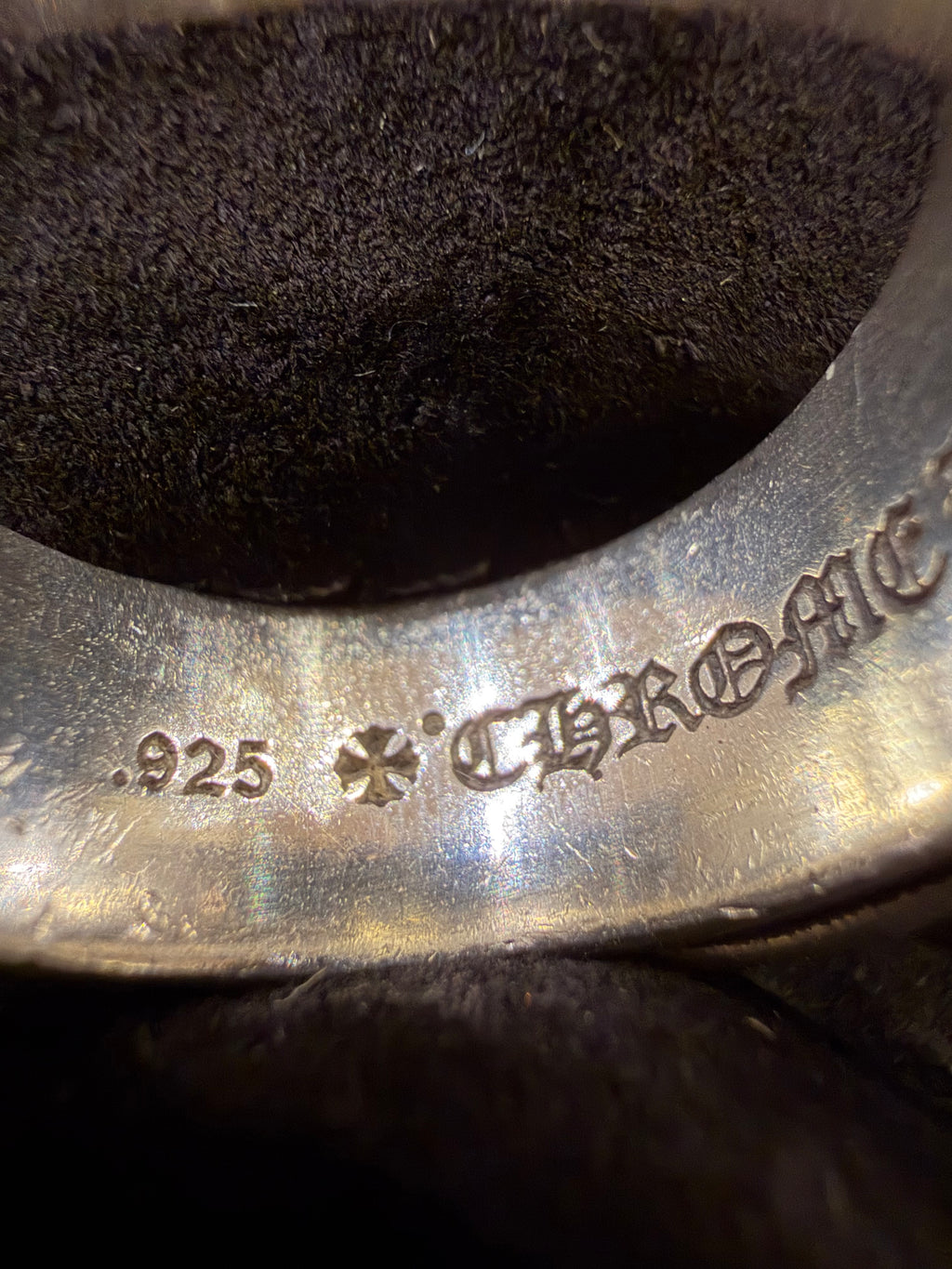 Chrome Hearts Large Gunslinger Belt Ring - Silver