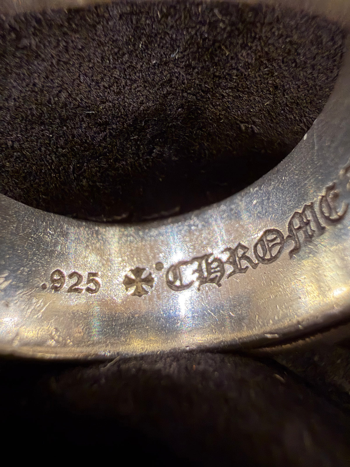 Chrome Hearts Large Gunslinger Belt Ring - Silver