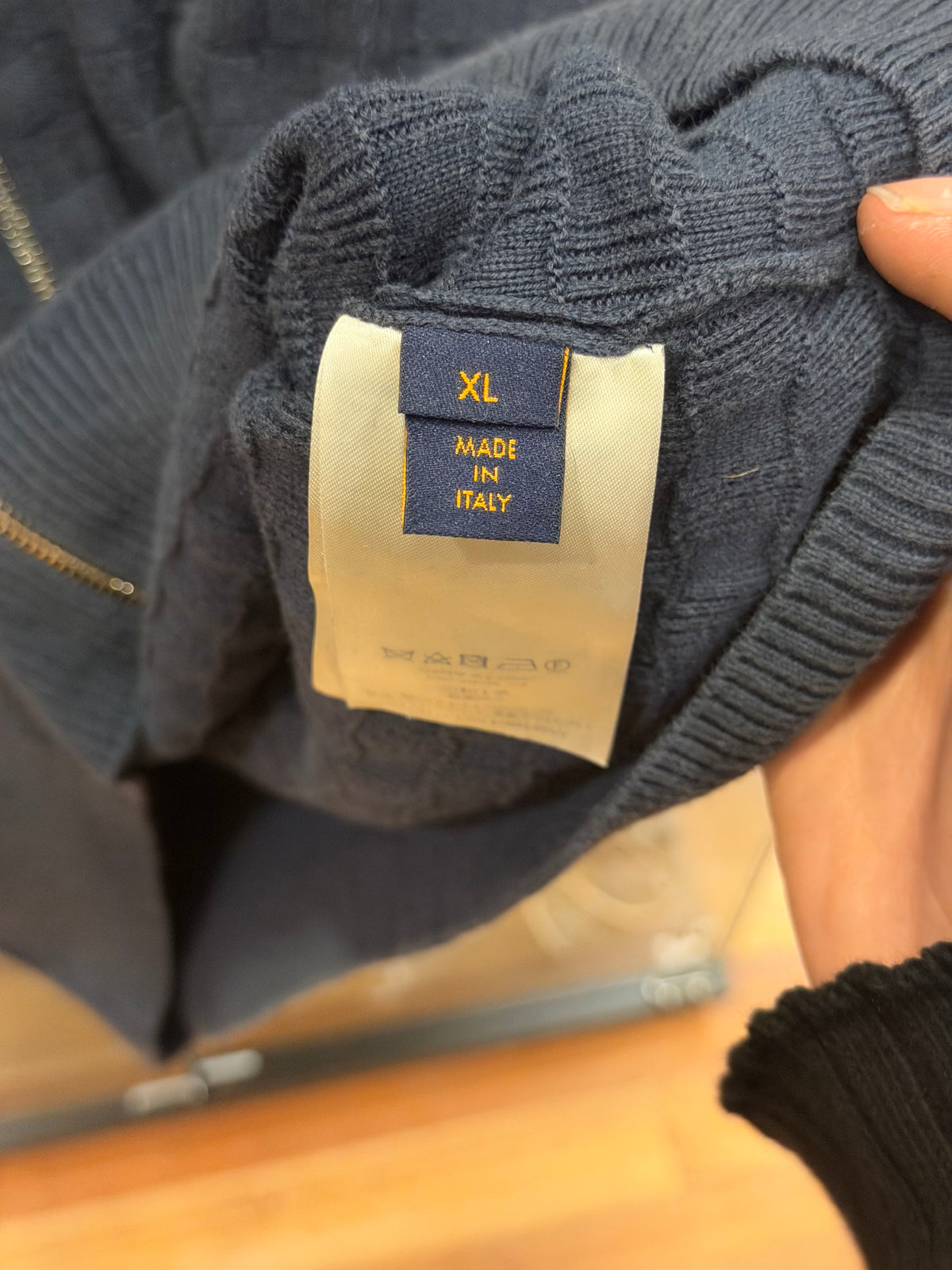 Louis Vuitton Damier Signature Zip Up - Navy