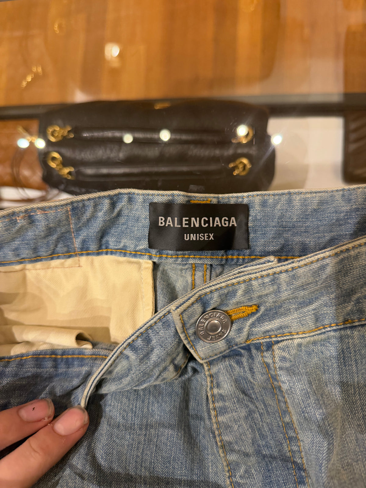 Balenciaga Japanese Denim Cargo Pants