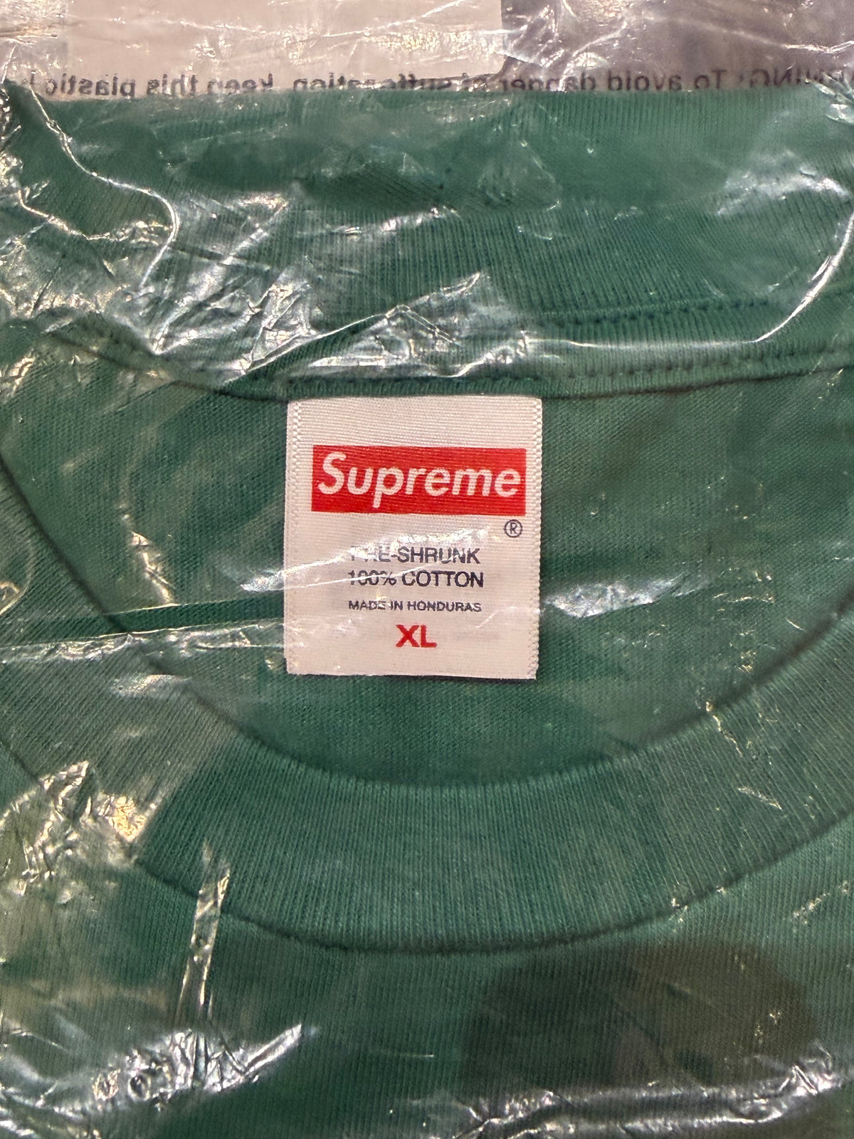 Supreme Prayer Card Box Logo T Shirt - Green