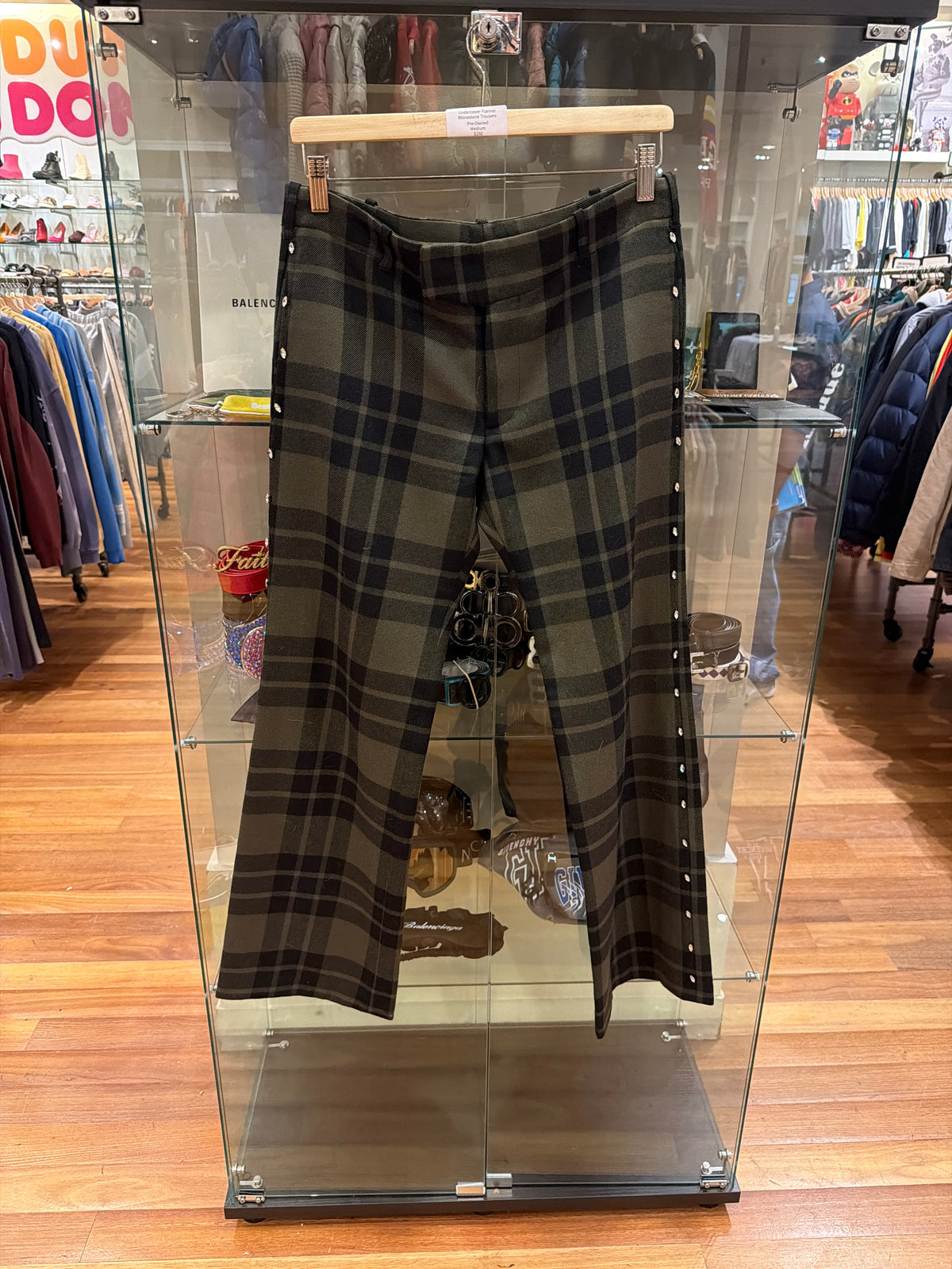 Undercover Flannel Rhinestone Trousers