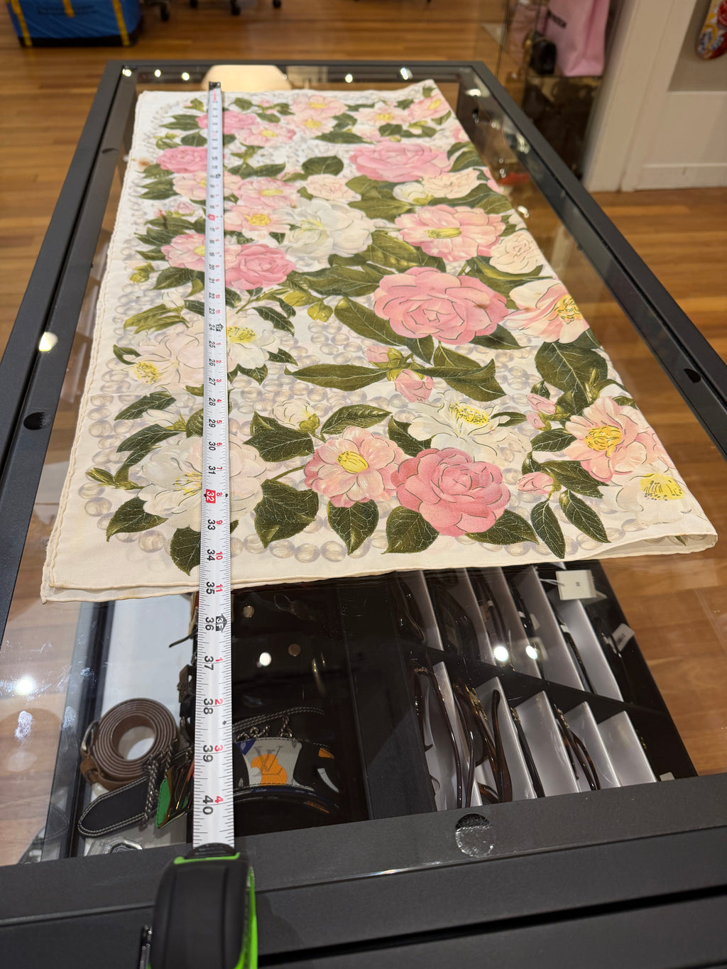 Chanel Camellia Floral Silk Scarf
