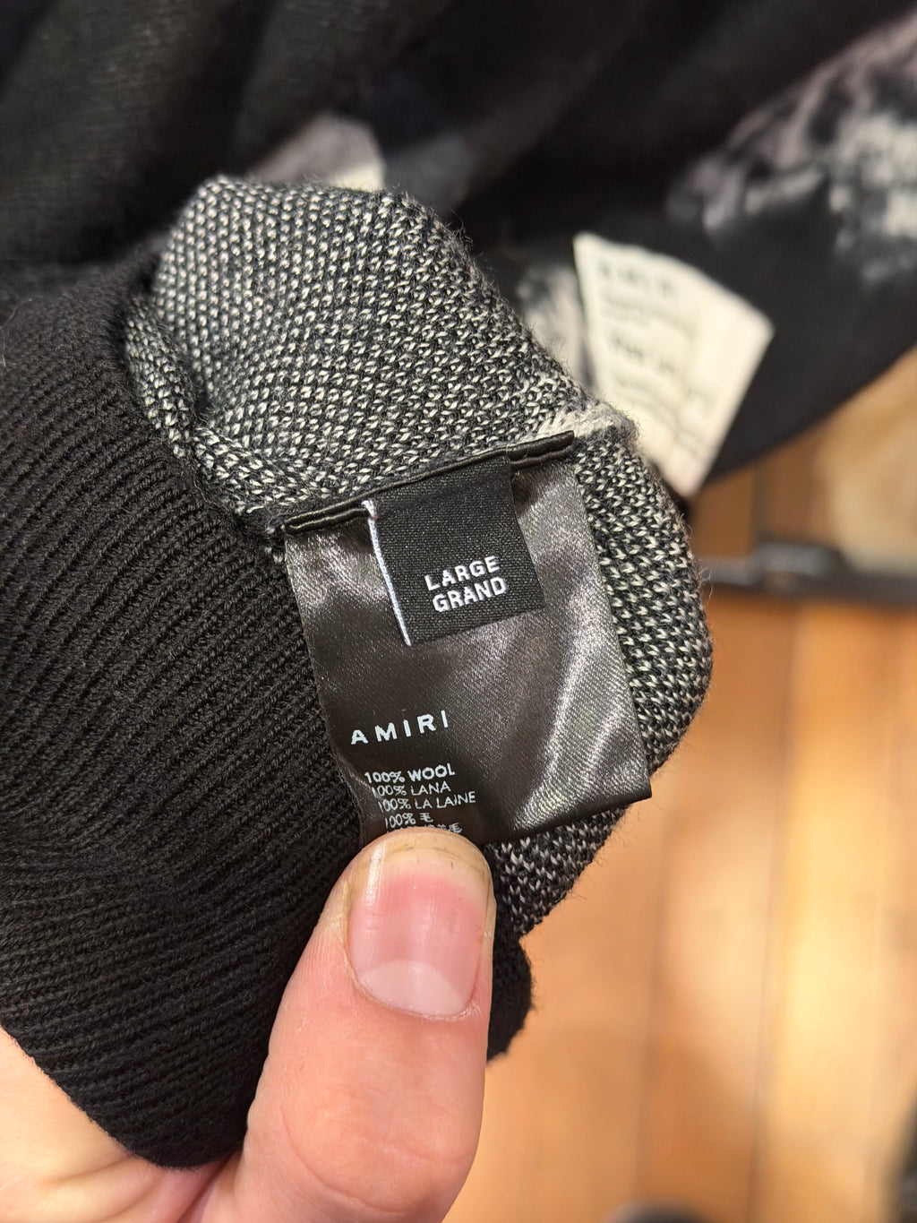 Amiri x Wes Lang Repeat Skull Wool Sweater