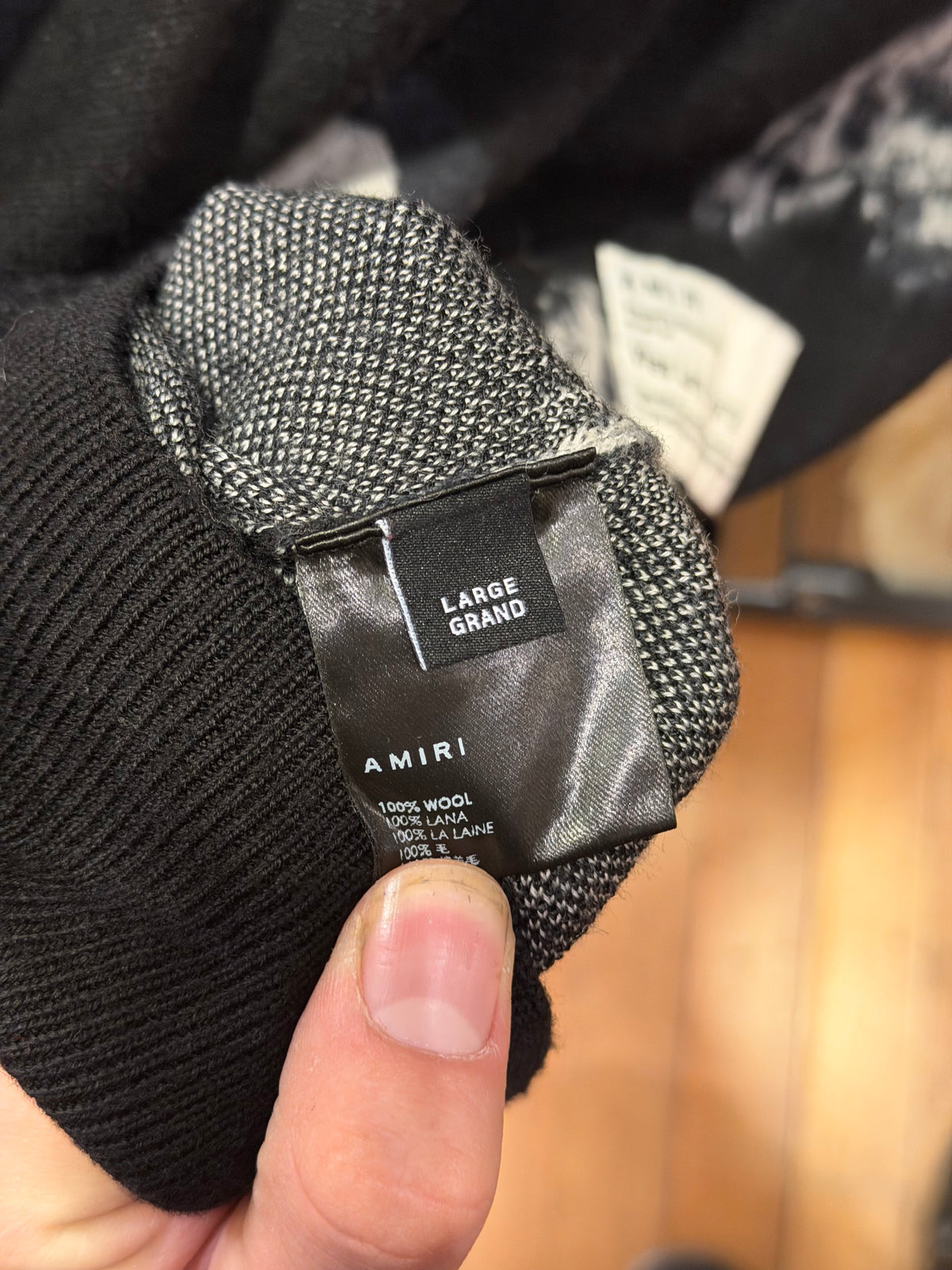 Amiri x Wes Lang Repeat Skull Wool Sweater