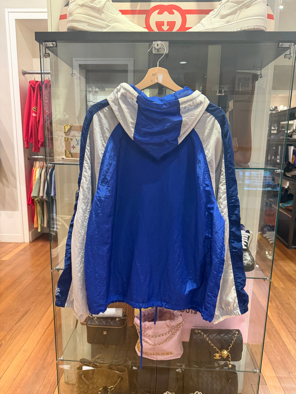 Eric Emanuel EE Nylon Windbreaker - Blue/White