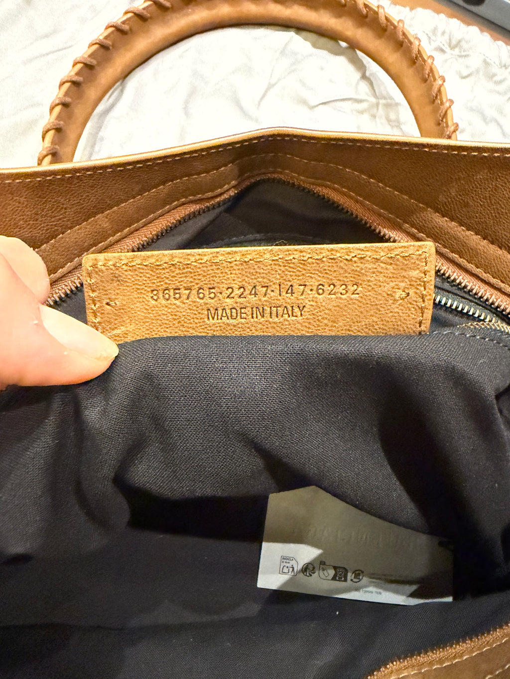 Balenciaga Large Le City Bag  - Brown Caramel Goat Leather
