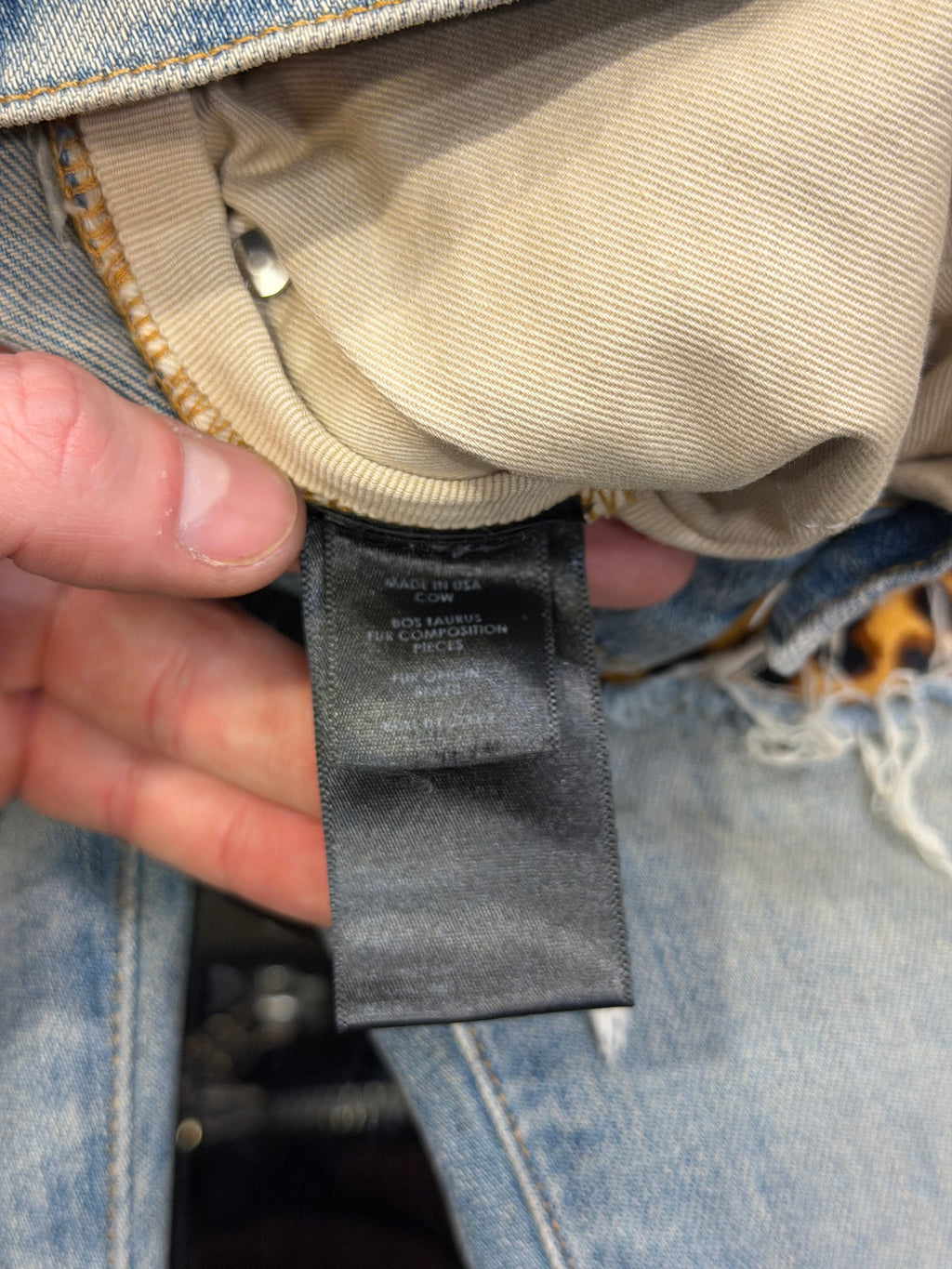 Amiri Thrasher Jeans - Leopard Patches
