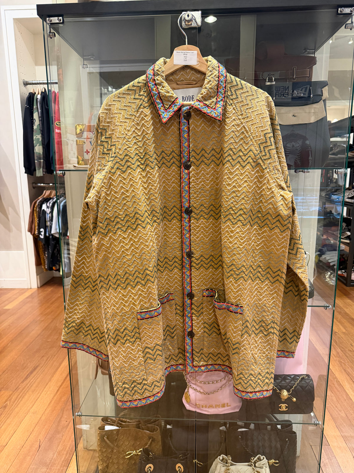 Bode Riding Scene Coat -
Beige