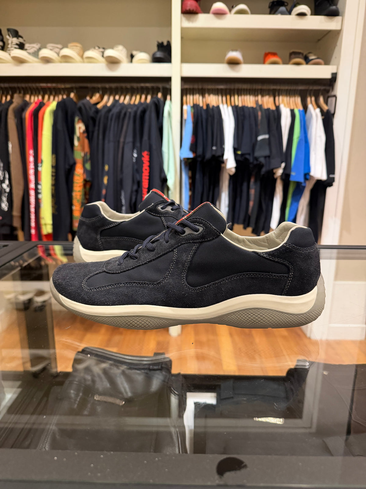 Prada America Cup Original Suede - Navy