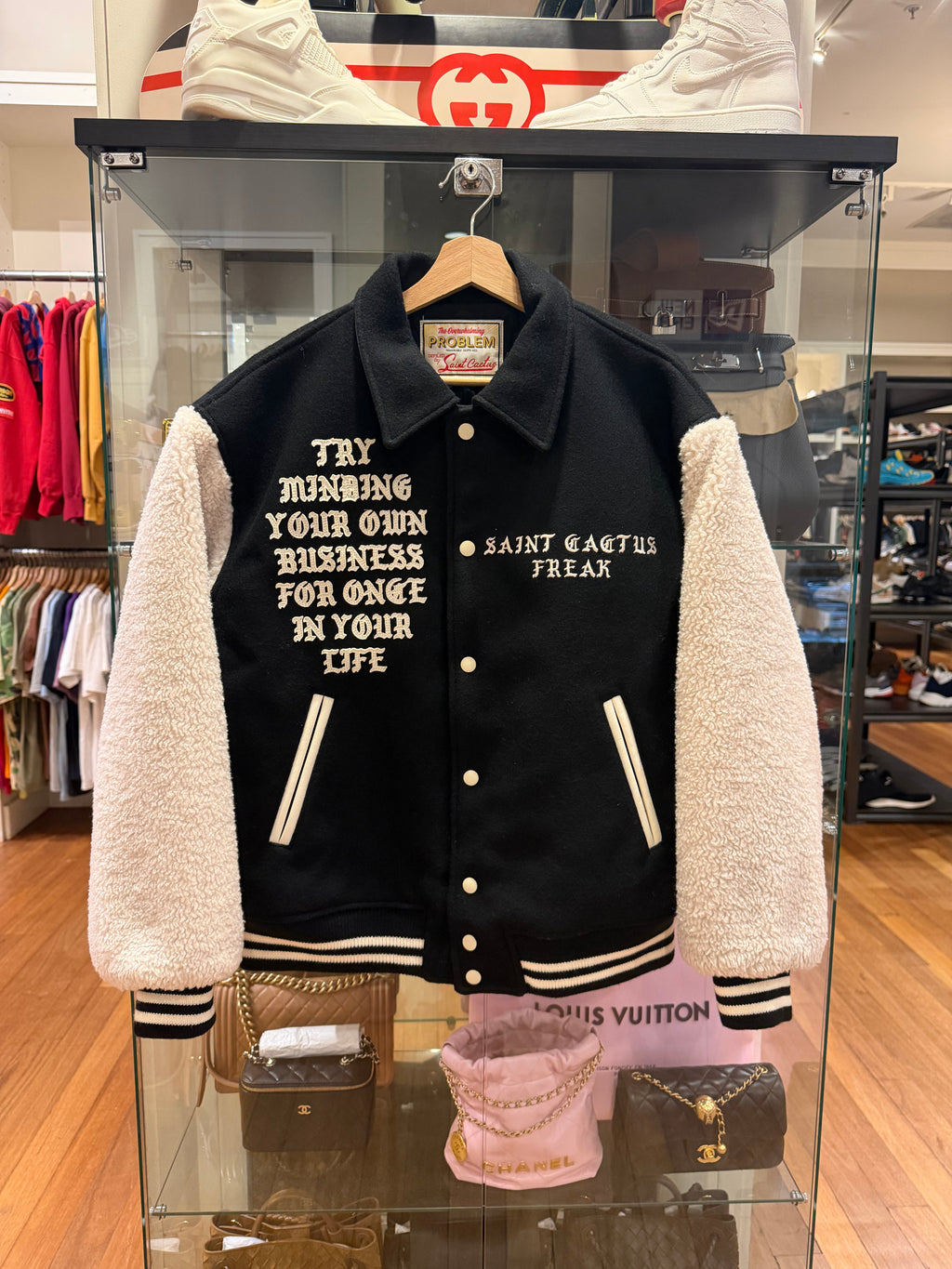 Saint Michael X CPFM ‘Leave Me Alone’ Varsity Jacket