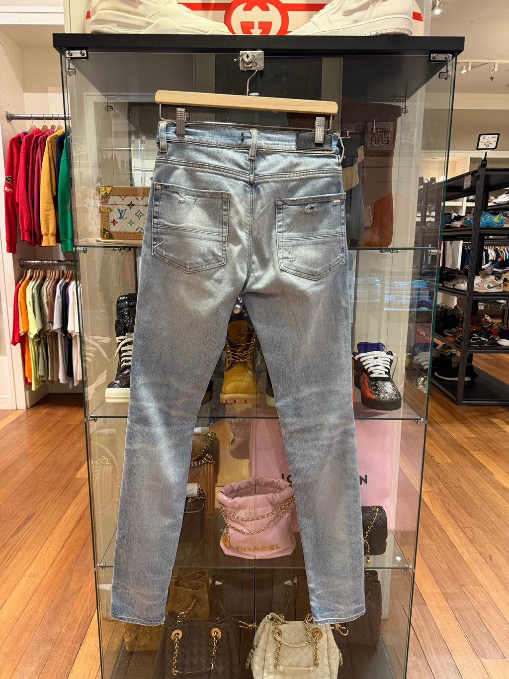 Amiri Leopard Patch Thrasher
Jeans - Blue