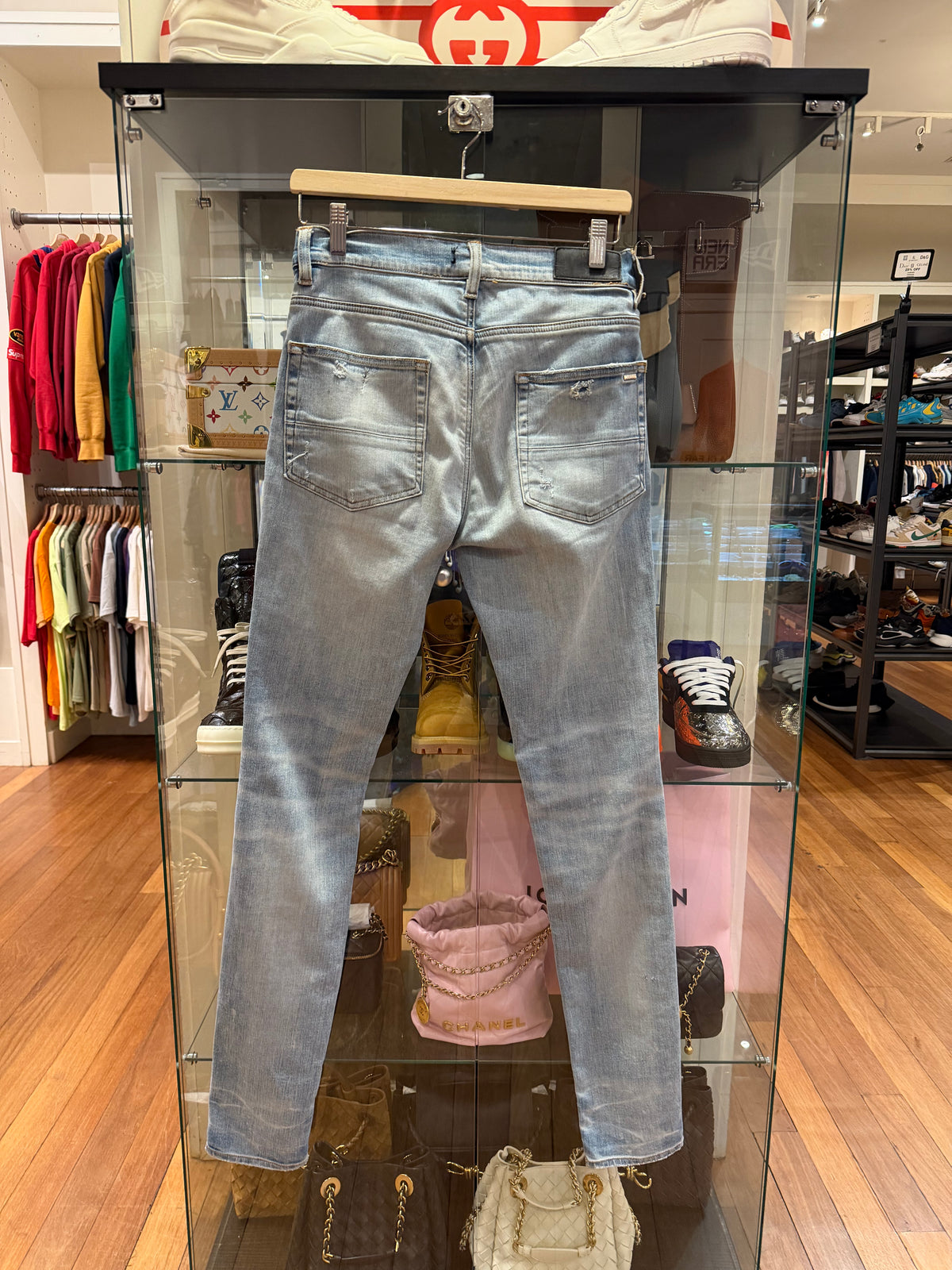 Amiri Leopard Patch Thrasher
Jeans - Blue