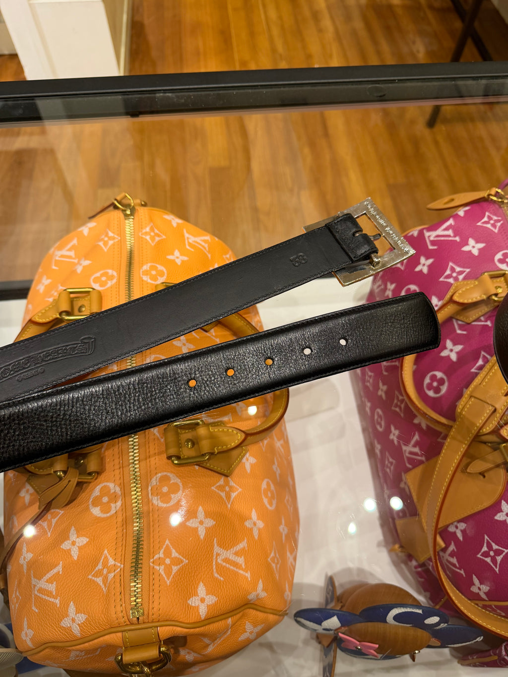 Chrome Hearts Pyramid Plus Buckle Belt - Black