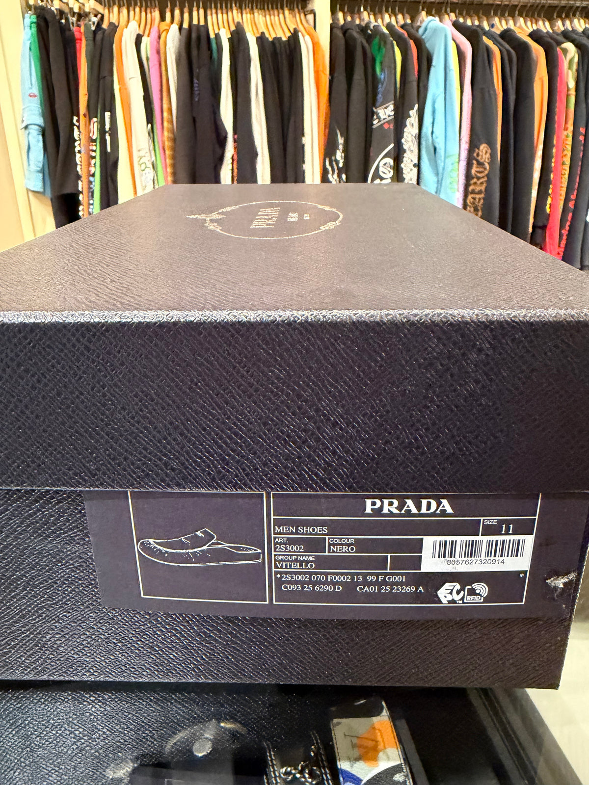 Prada Leather Mules - Black