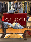 Gucci Women’s Slide Sandal With Horsebit - Blue