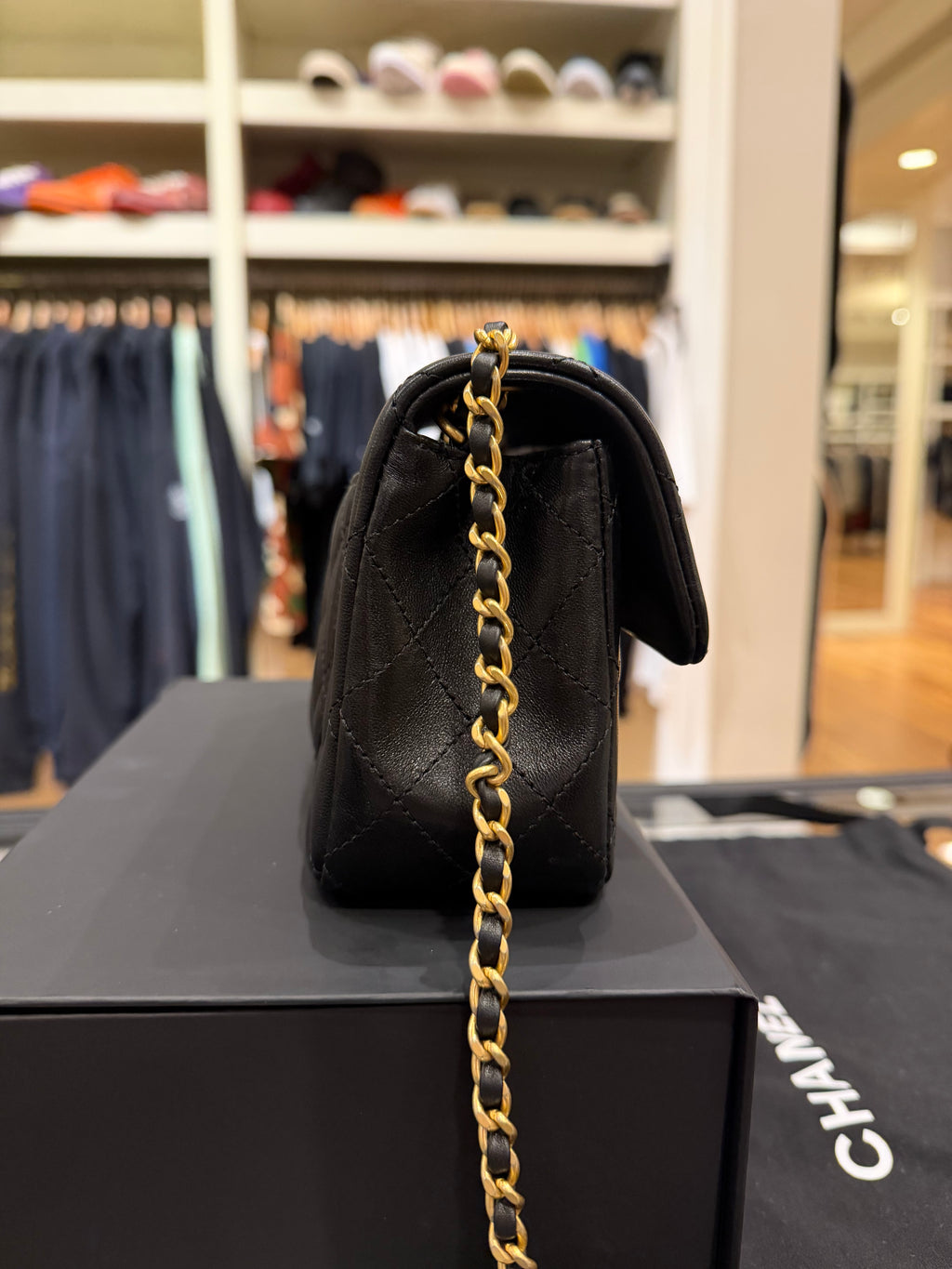 Chanel Pearl Crush Rectangular Mini Flap Bag