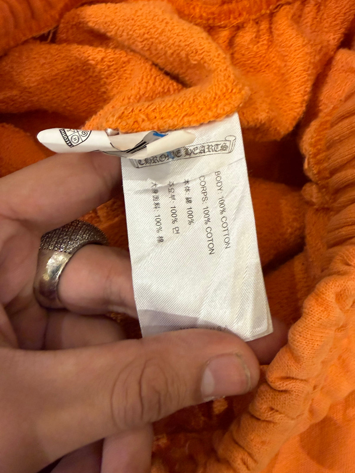 Chrome Hearts x Matty Boy Link & Build Sweatpants -
Orange