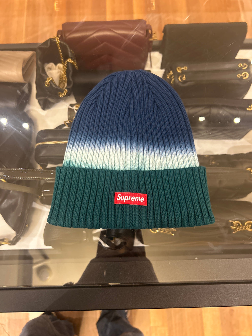 Supreme Overdyed Beanie - Teal Tie Dye