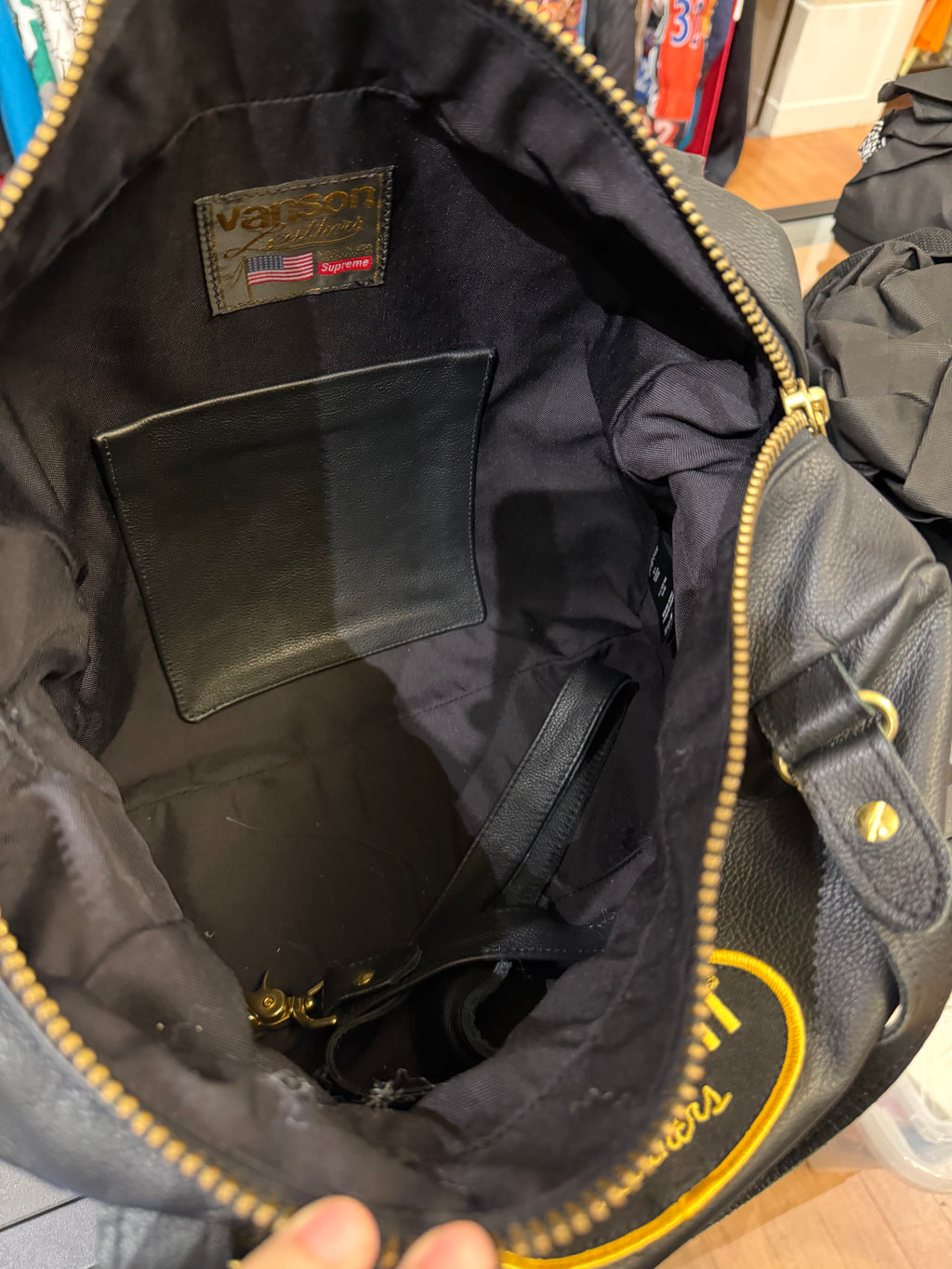 Supreme x Vanson Leathers Spider Web Bag