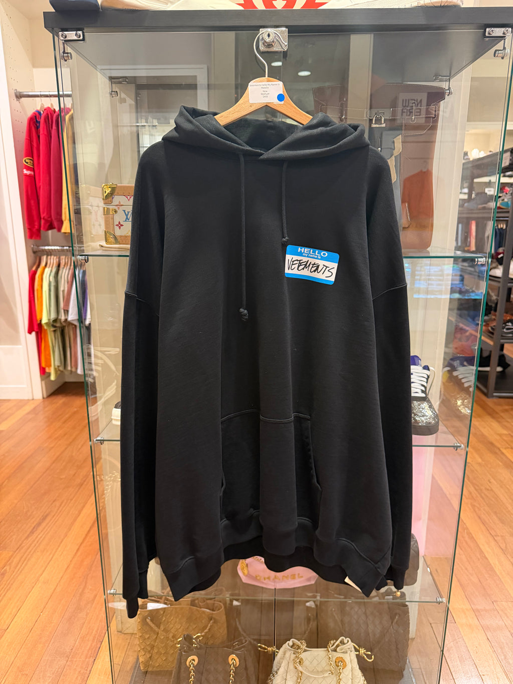 Vetements Hello My Name Is Hoodie