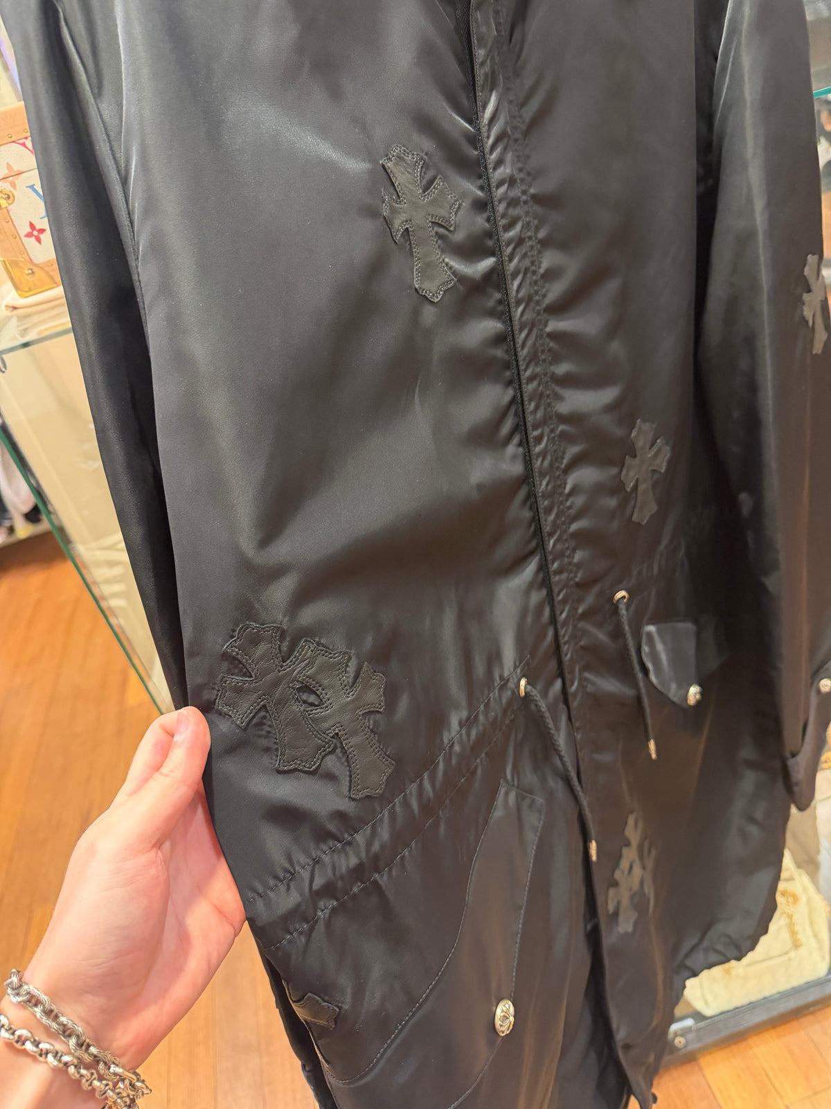 Chrome Hearts Cross Patch Parka - Black