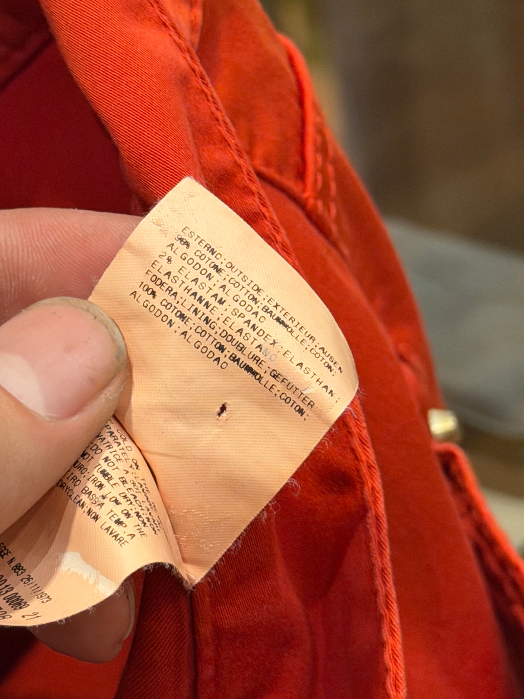 Pierre Balmain Red Denim Jeans