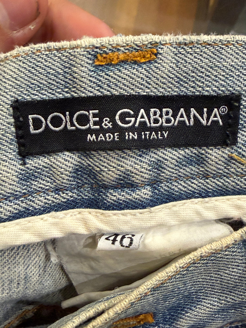 Dolce & Gabbana Vintage Distressed Denim Jeans - Blue