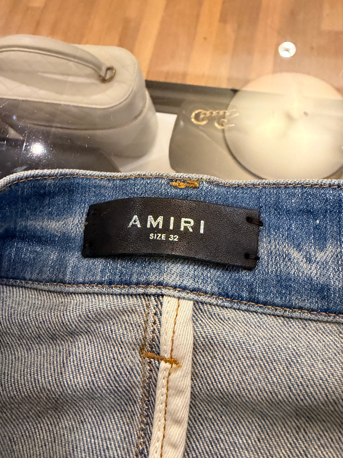 Amiri 3D Bones Skinny Jeans -
Blue