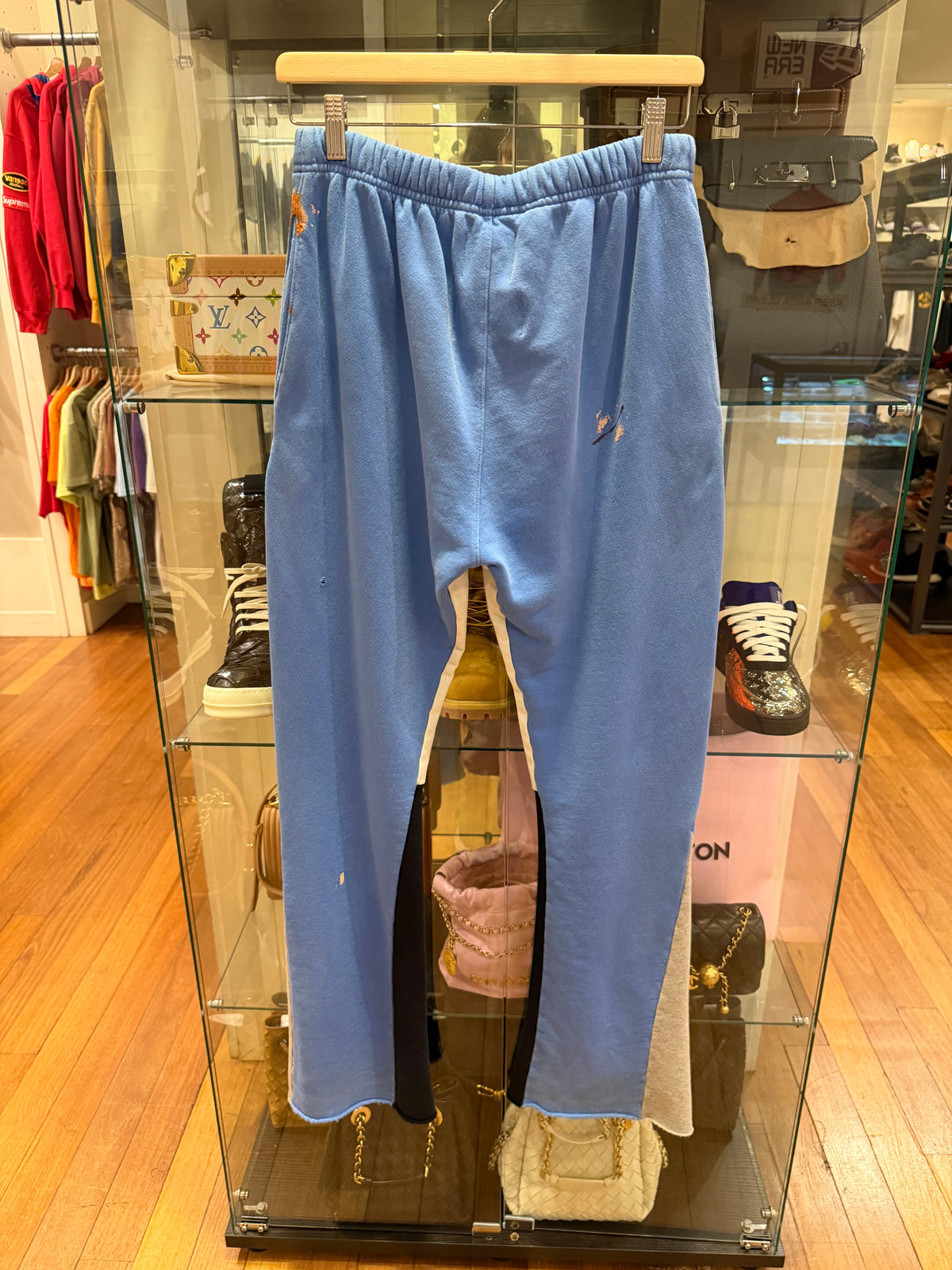 Gallery Dept Painted Flare Sweatpants - Blue