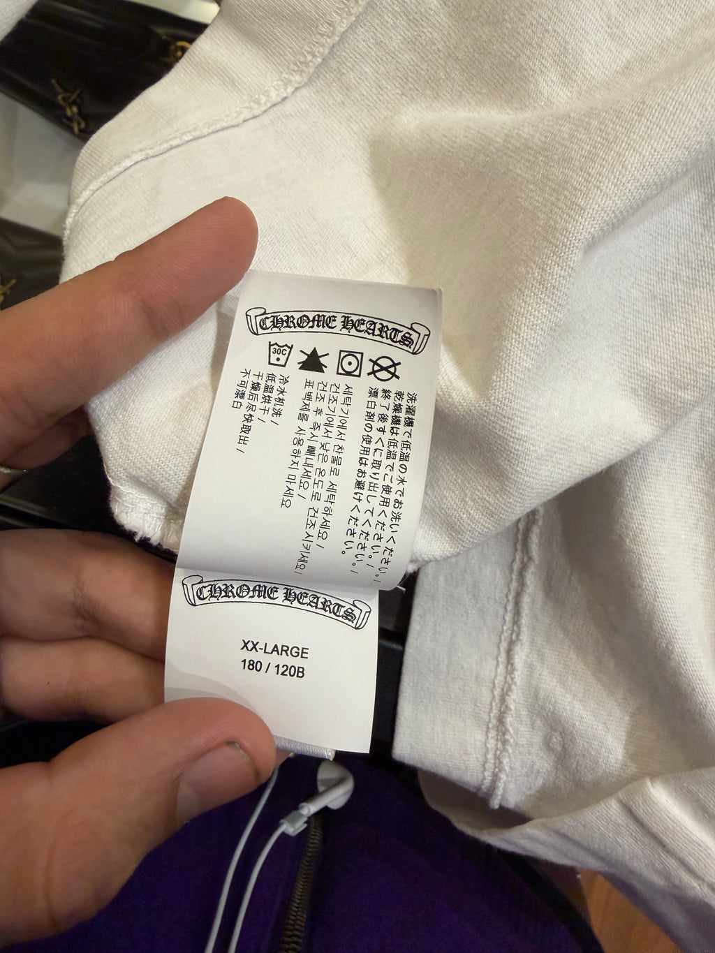 Chrome Hearts Y Not Embroidered LS Shirt - White