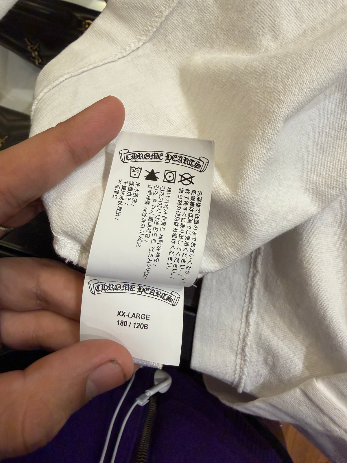 Chrome Hearts Y Not Embroidered LS Shirt - White