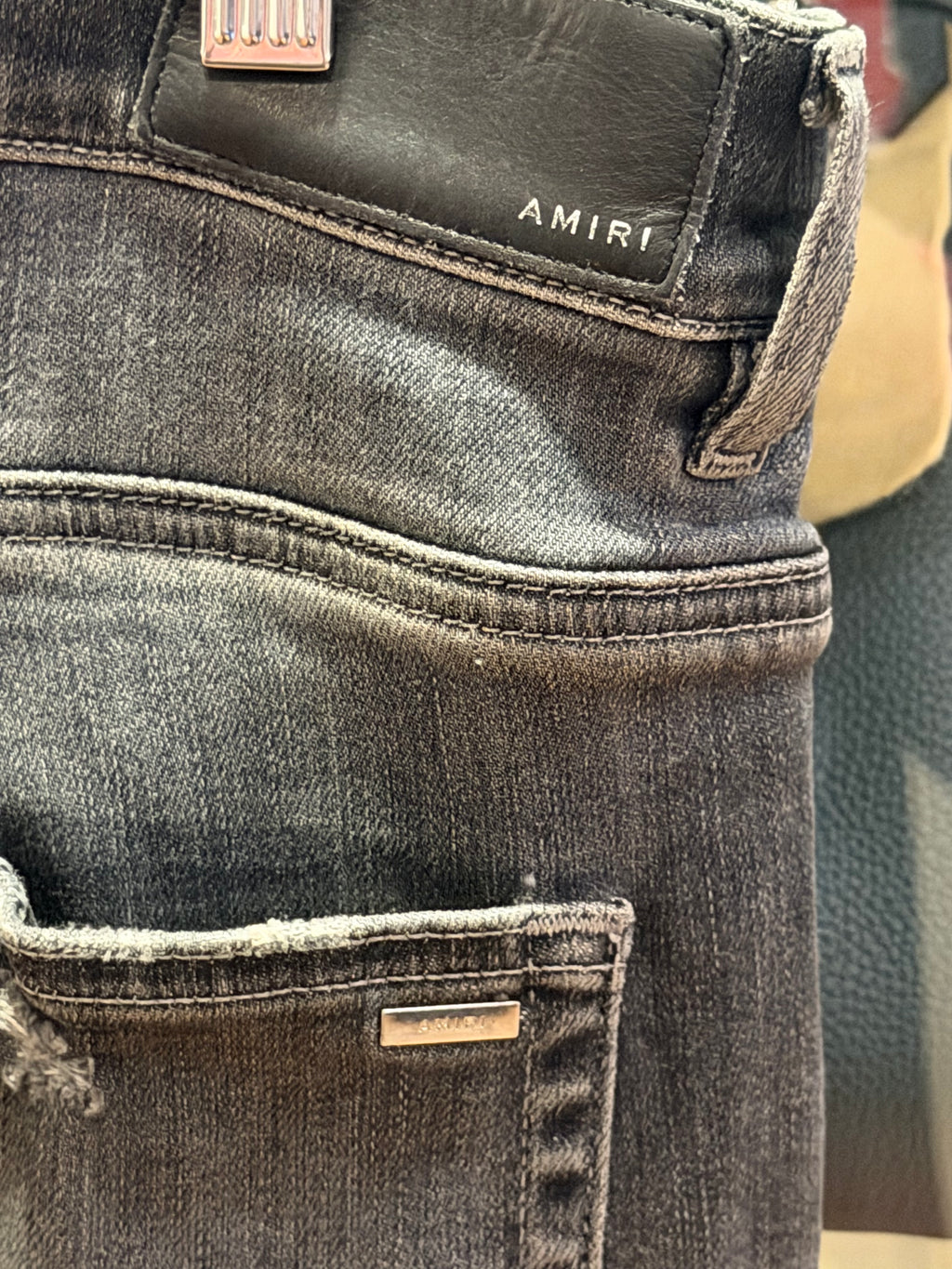 Amiri MX1 Distressed Skinny Jeans