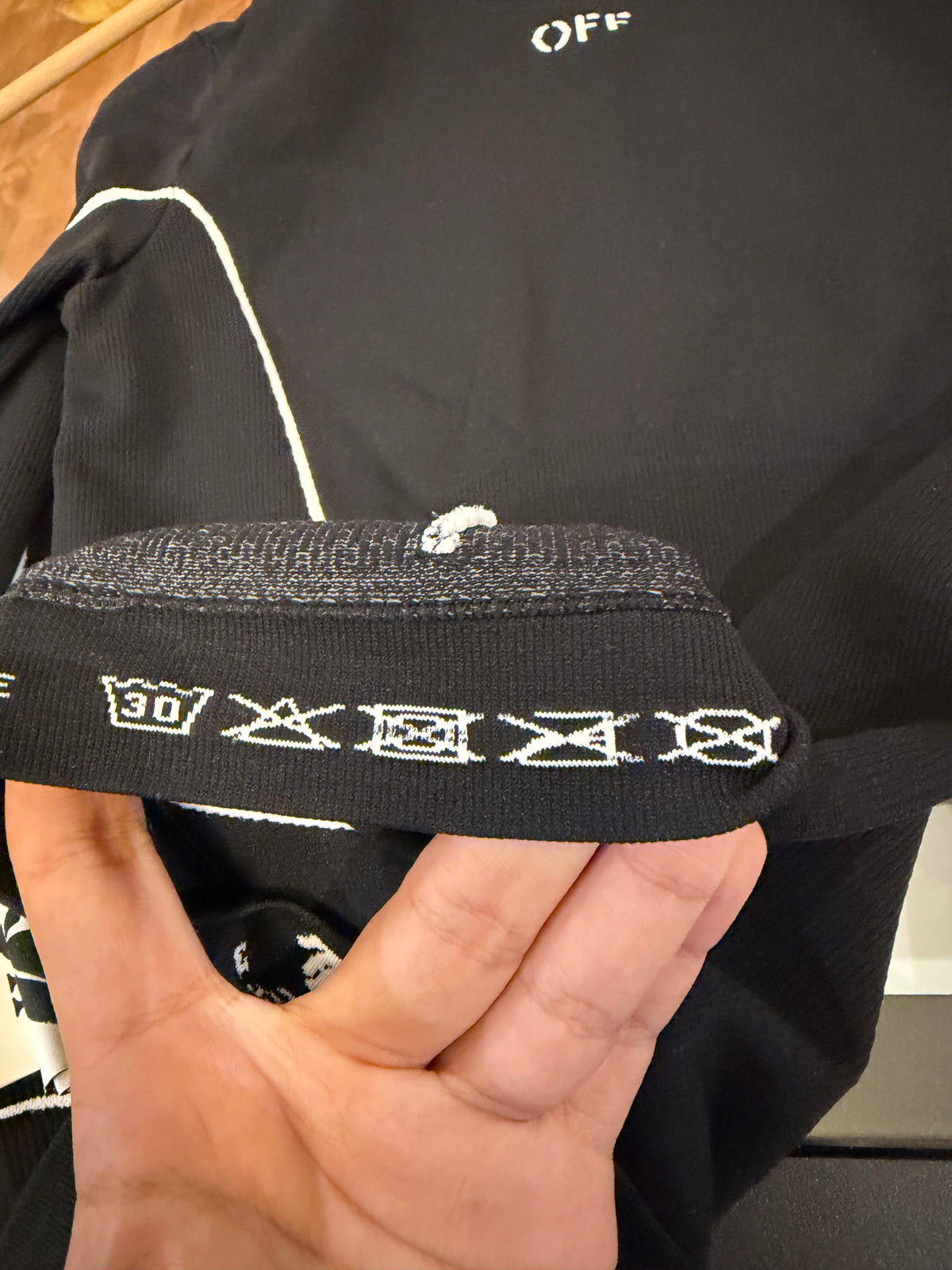 Off-White Black Athleisure LS
Top