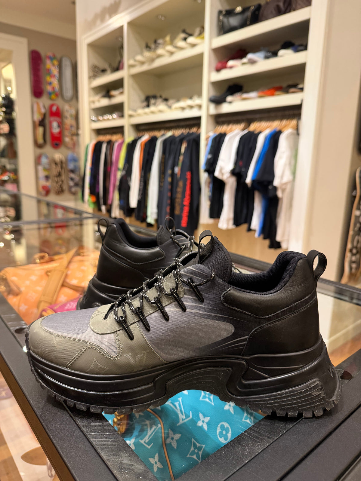 Louis Vuitton Run Away Pulse Sneakers - Black/Grey