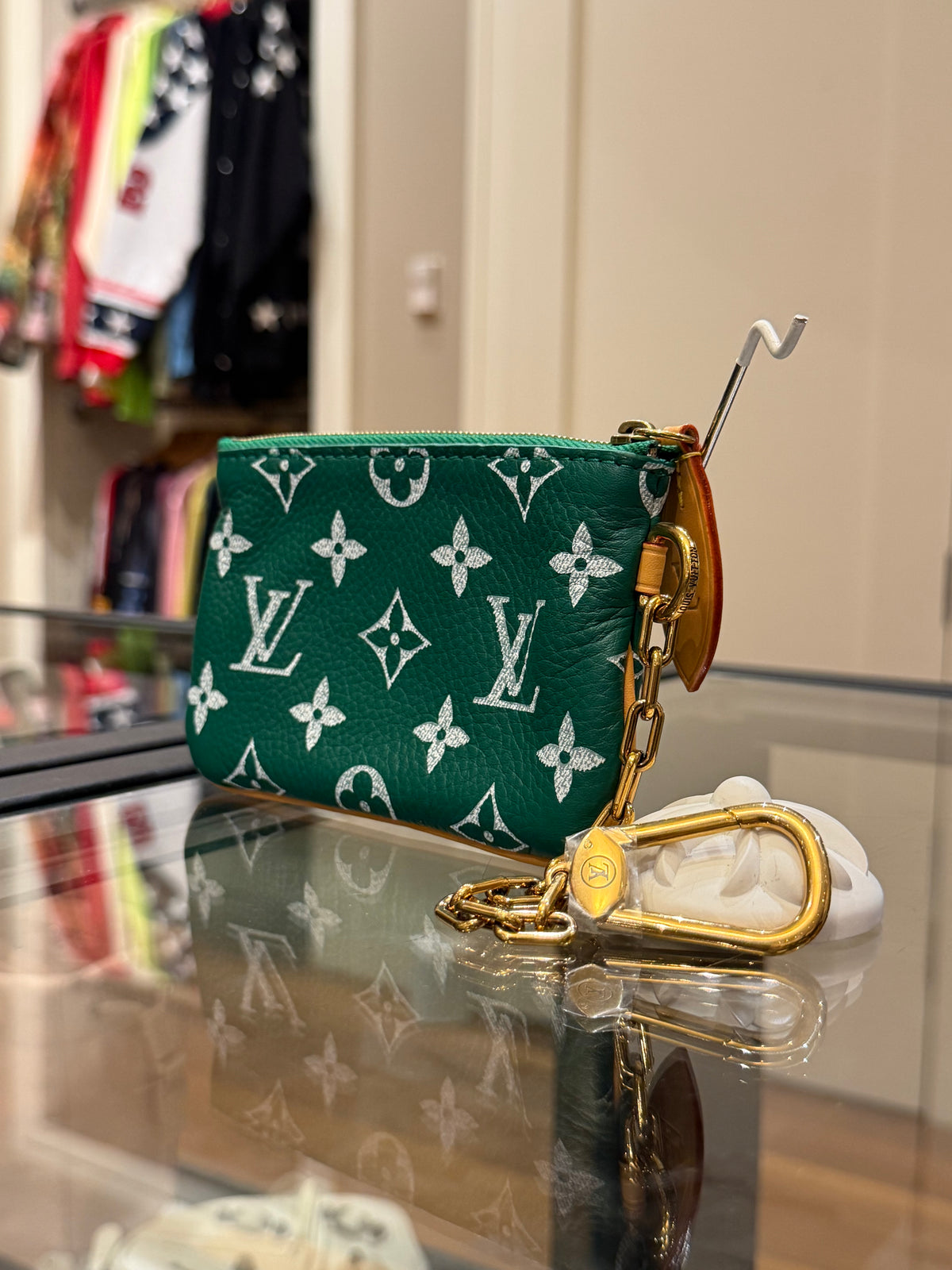 Louis Vuitton Calfskin Monogram Speedy 9 Bandouliére Pochette - Green