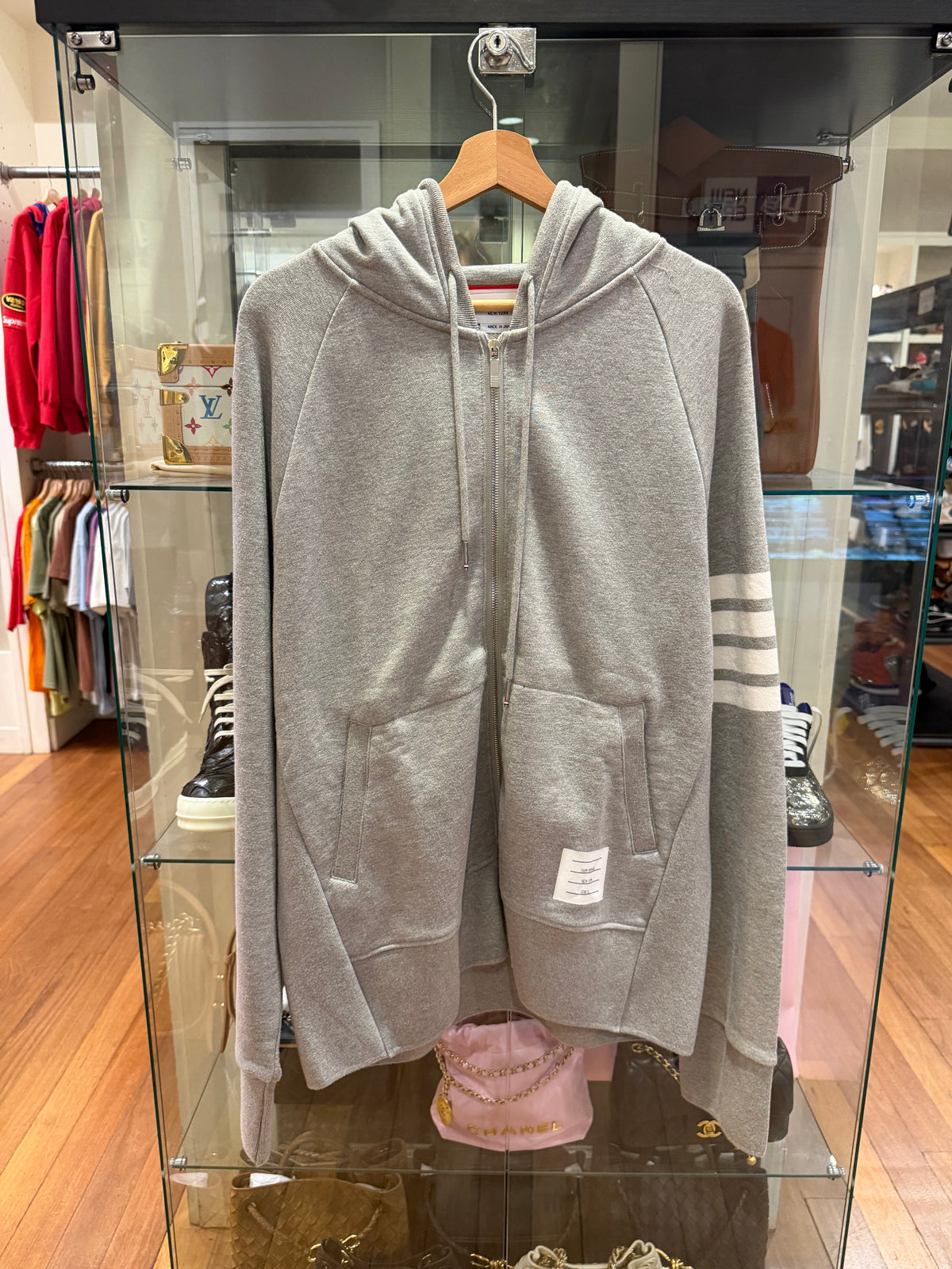 Thom Browne Zip Up - Grey