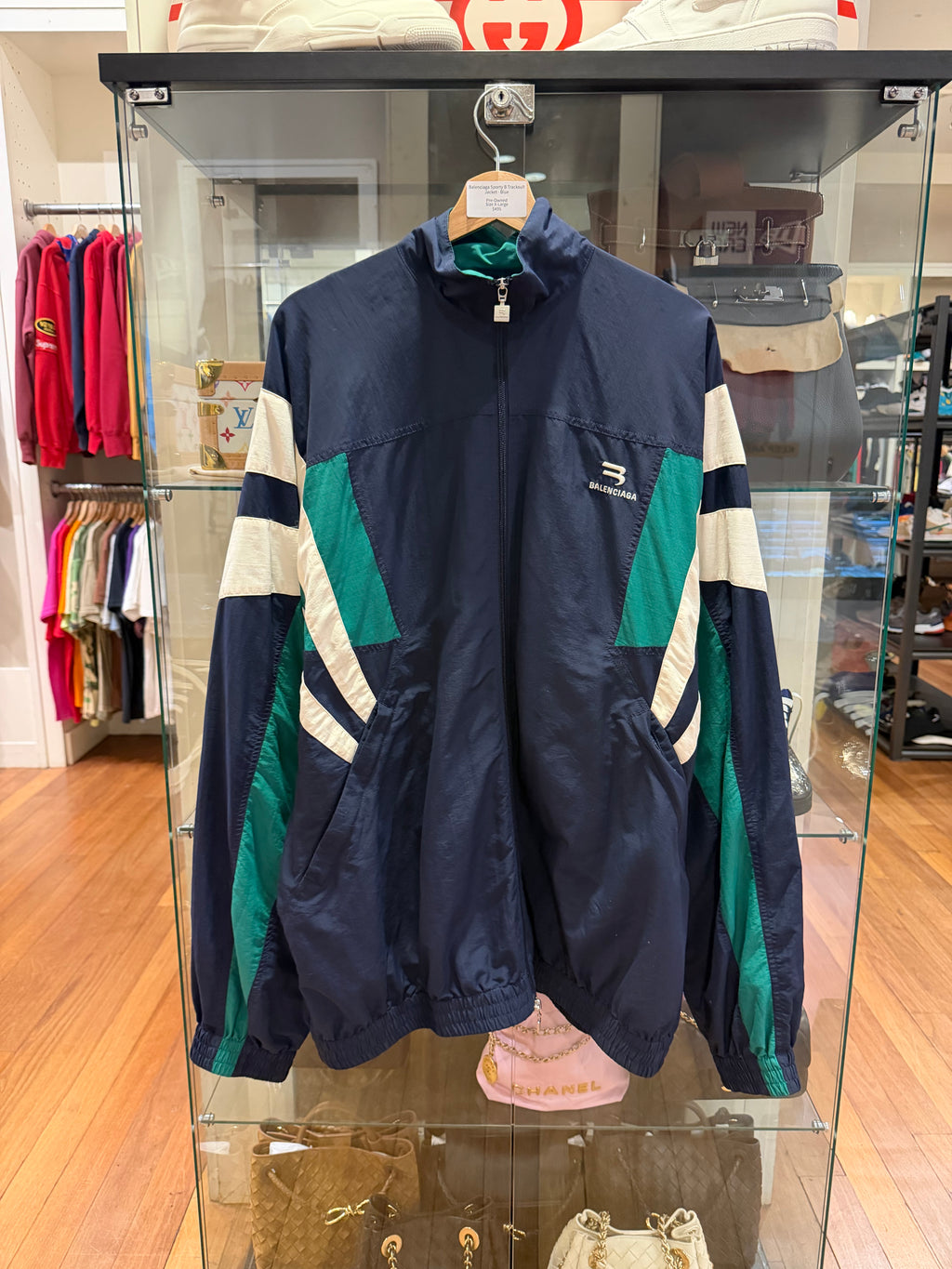 Balenciaga Sporty B Tracksuit Jacket - Blue
