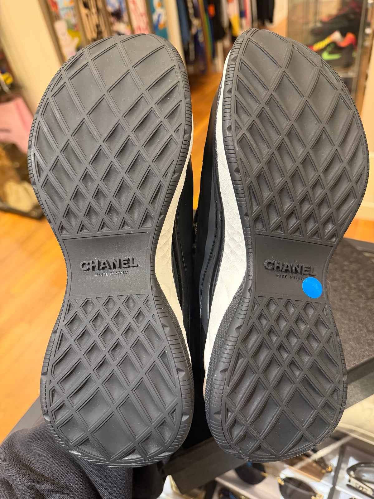 Chanel Leather Calfskin Trainers