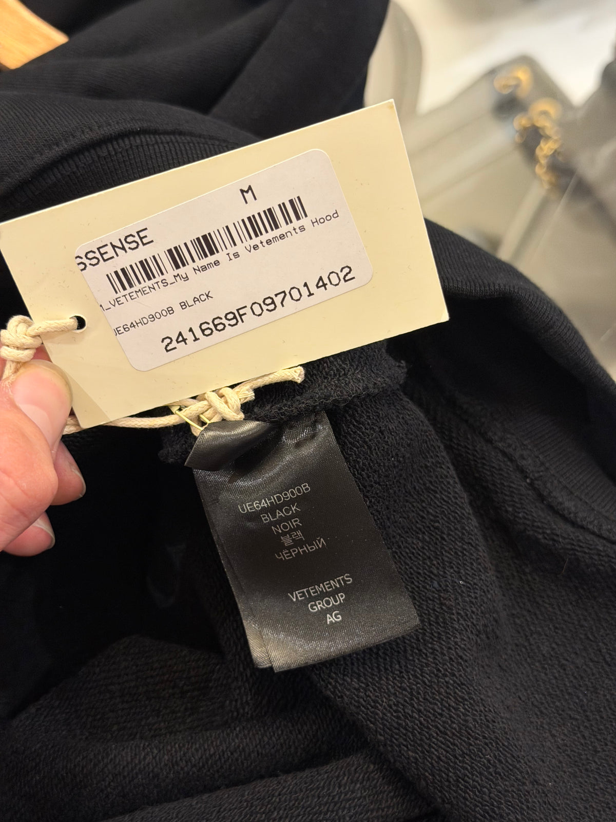 Vetements Hello My Name Is Hoodie