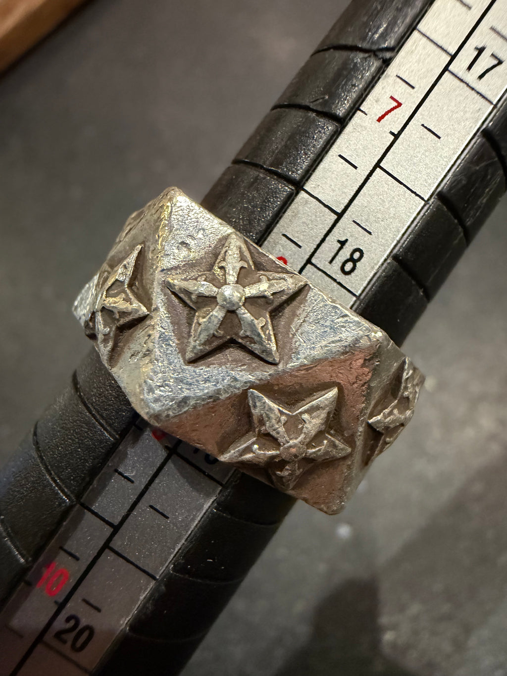 Chrome Hearts Pentagon Star Ring Silver - size 8.5