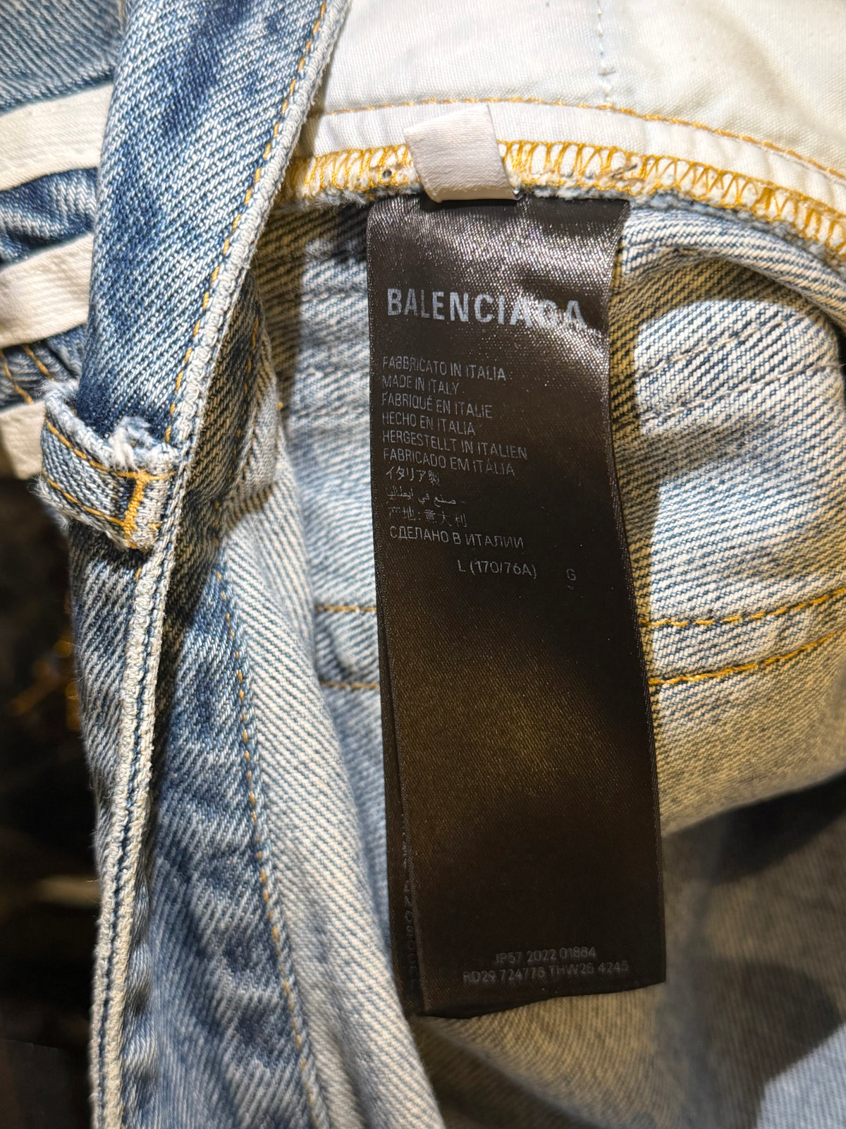 Balenciaga x Adidas Baggy Denim Jeans