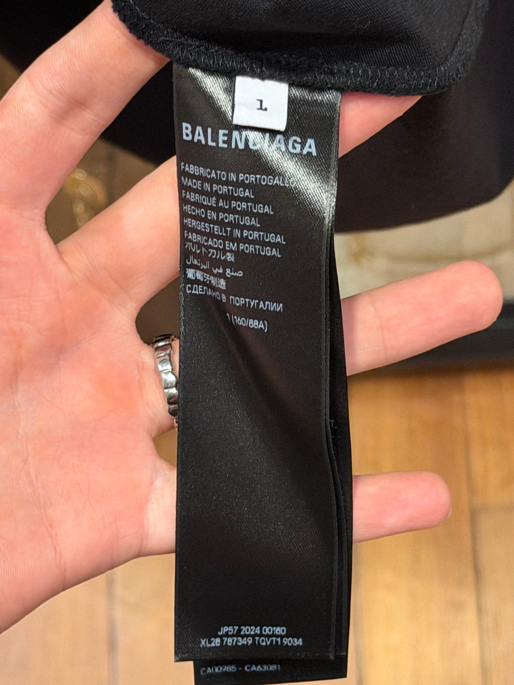 Balenciaga Metal BB Stencil Tee - Black