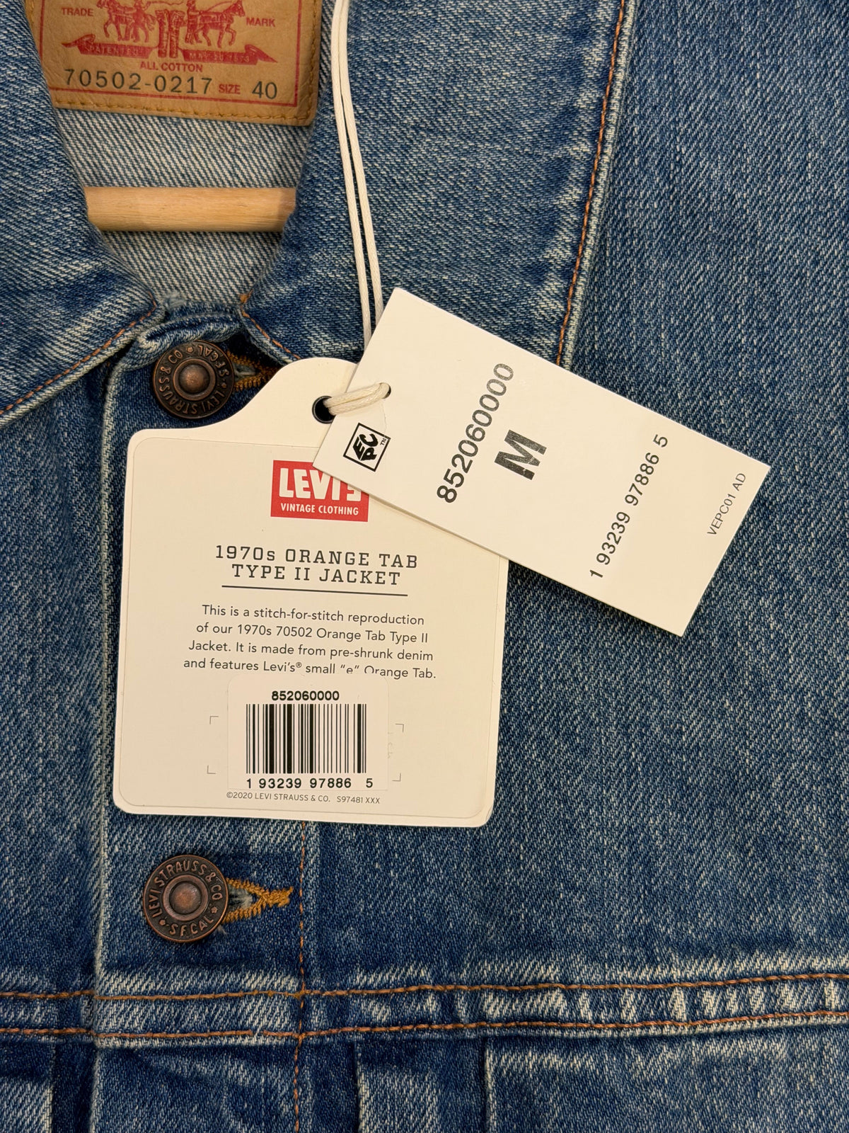 Levi’s Orange Tab Type 2 Denim Jacket