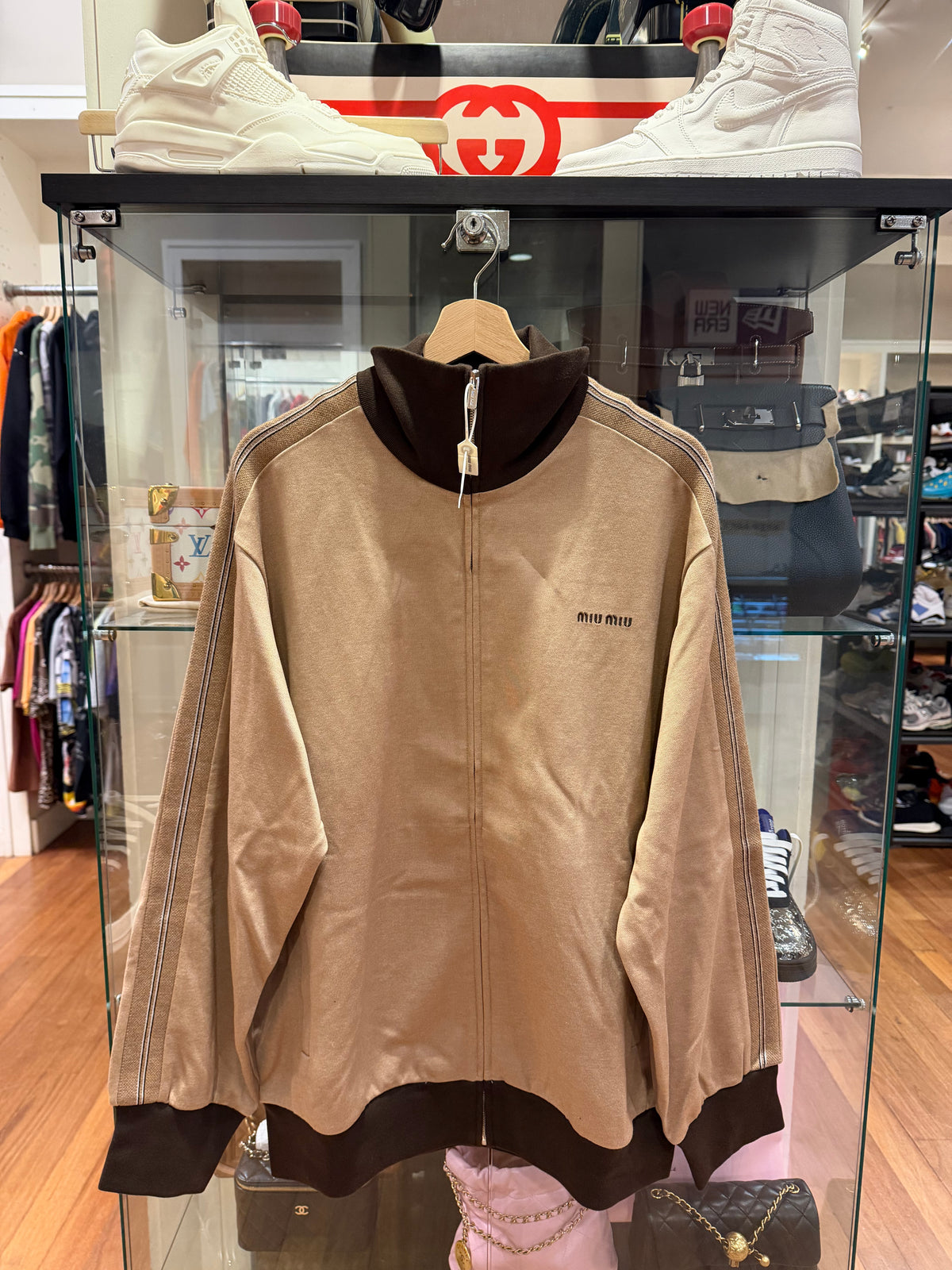 Miu Miu Jersey Oxford Full Zip