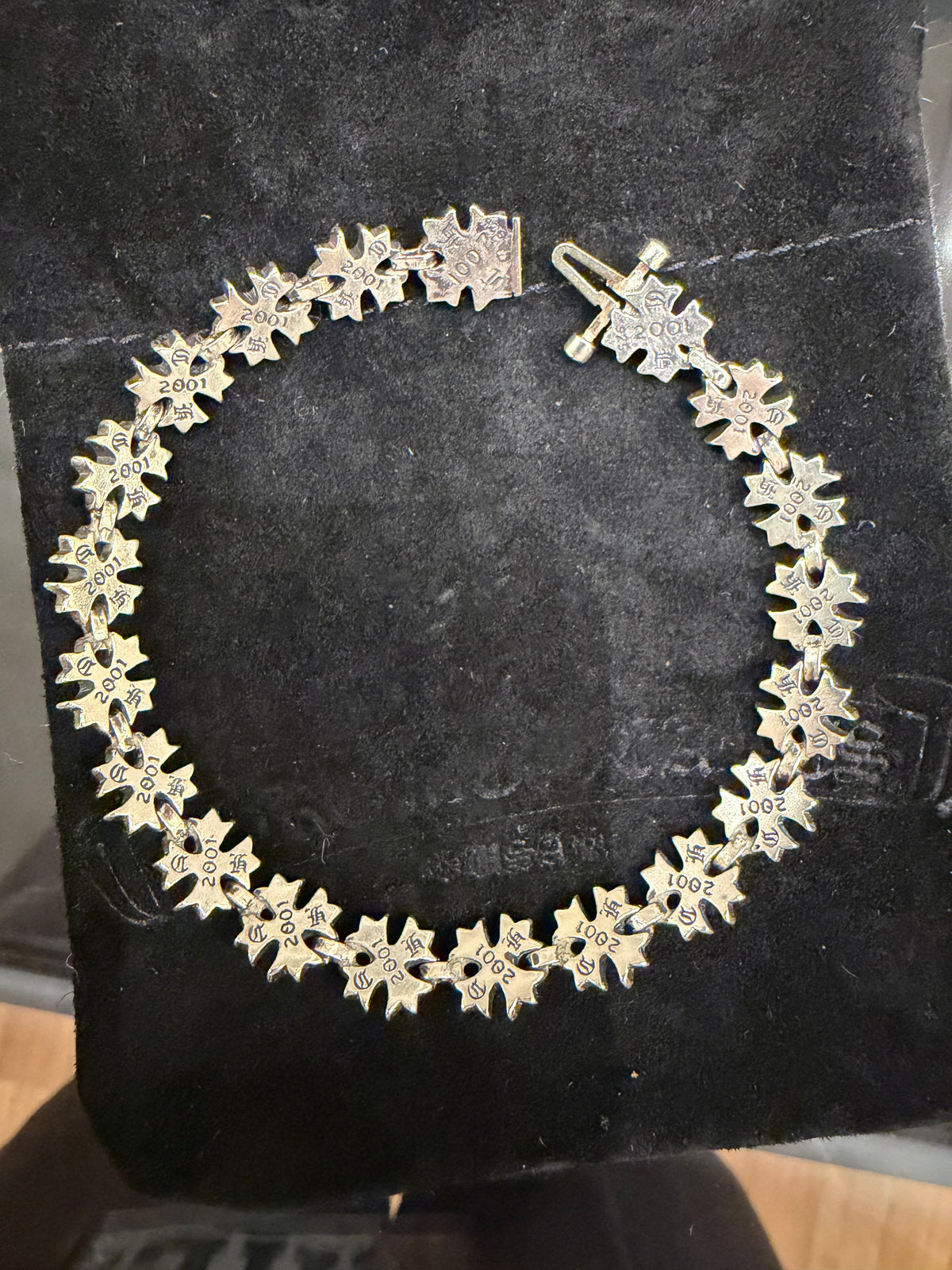 Chrome Hearts Tiny Plus Link Bracelet Silver - 8 inch