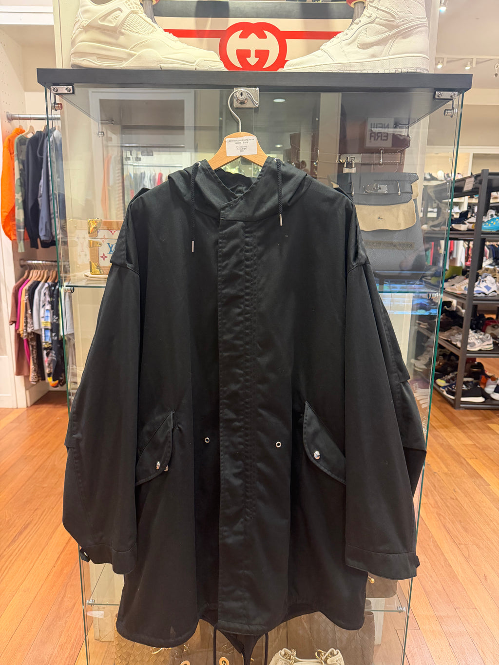 Celine Hooded Long Parka Jacket
